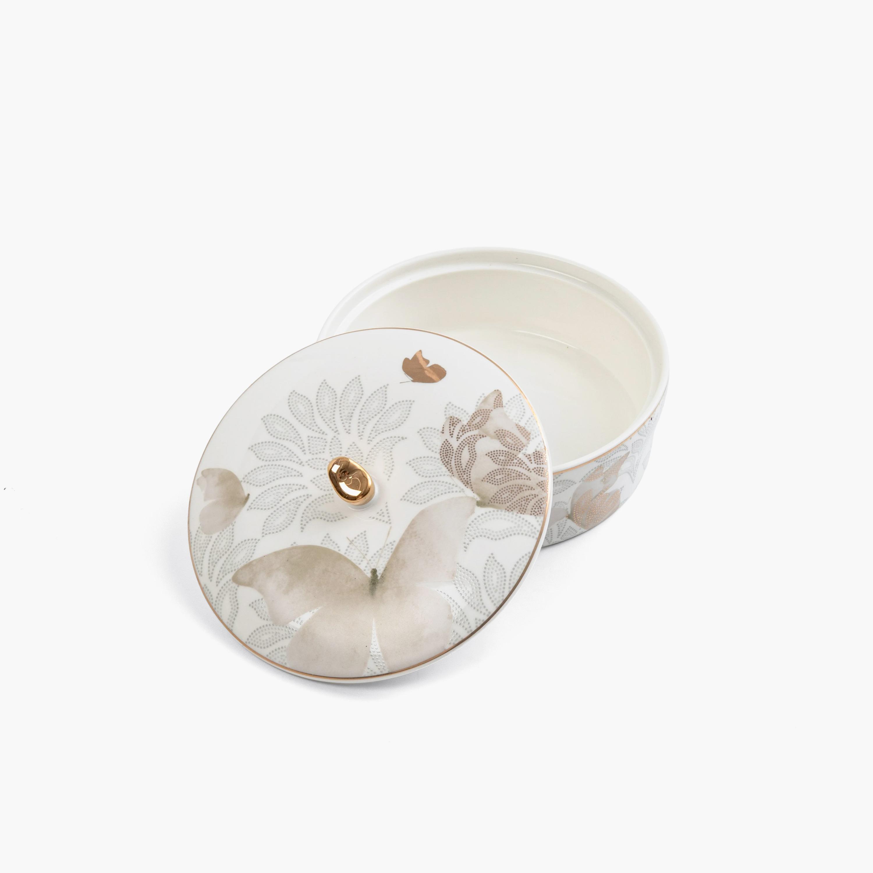 وعاء سيراميك بنقشة فراشات-household-dining-dinnerware-bowls-image-3