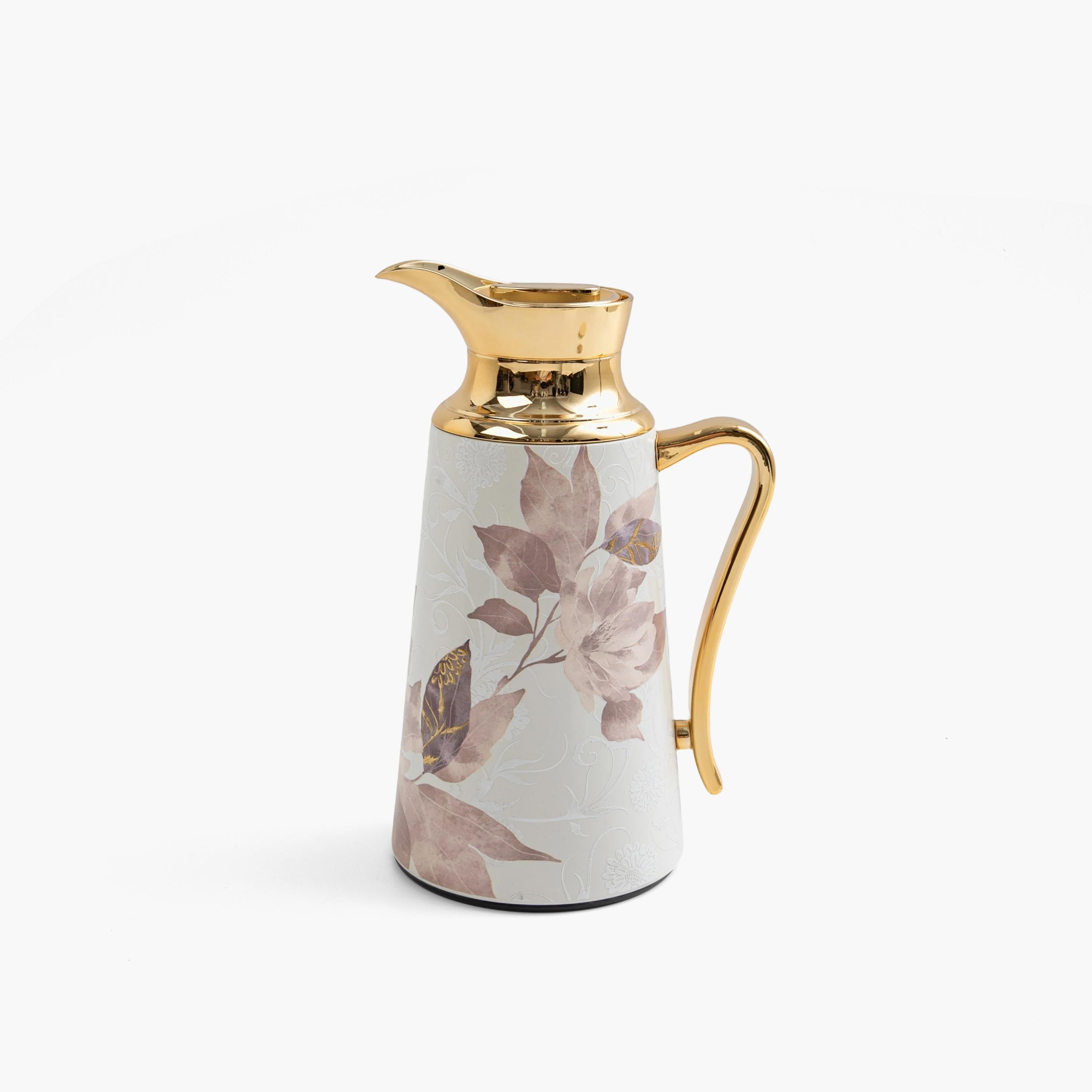 إبريق حراري معزول بنقوش زهور-household-dining-teaandcoffee-vacuumflaskscoffeeandteapots-image-1