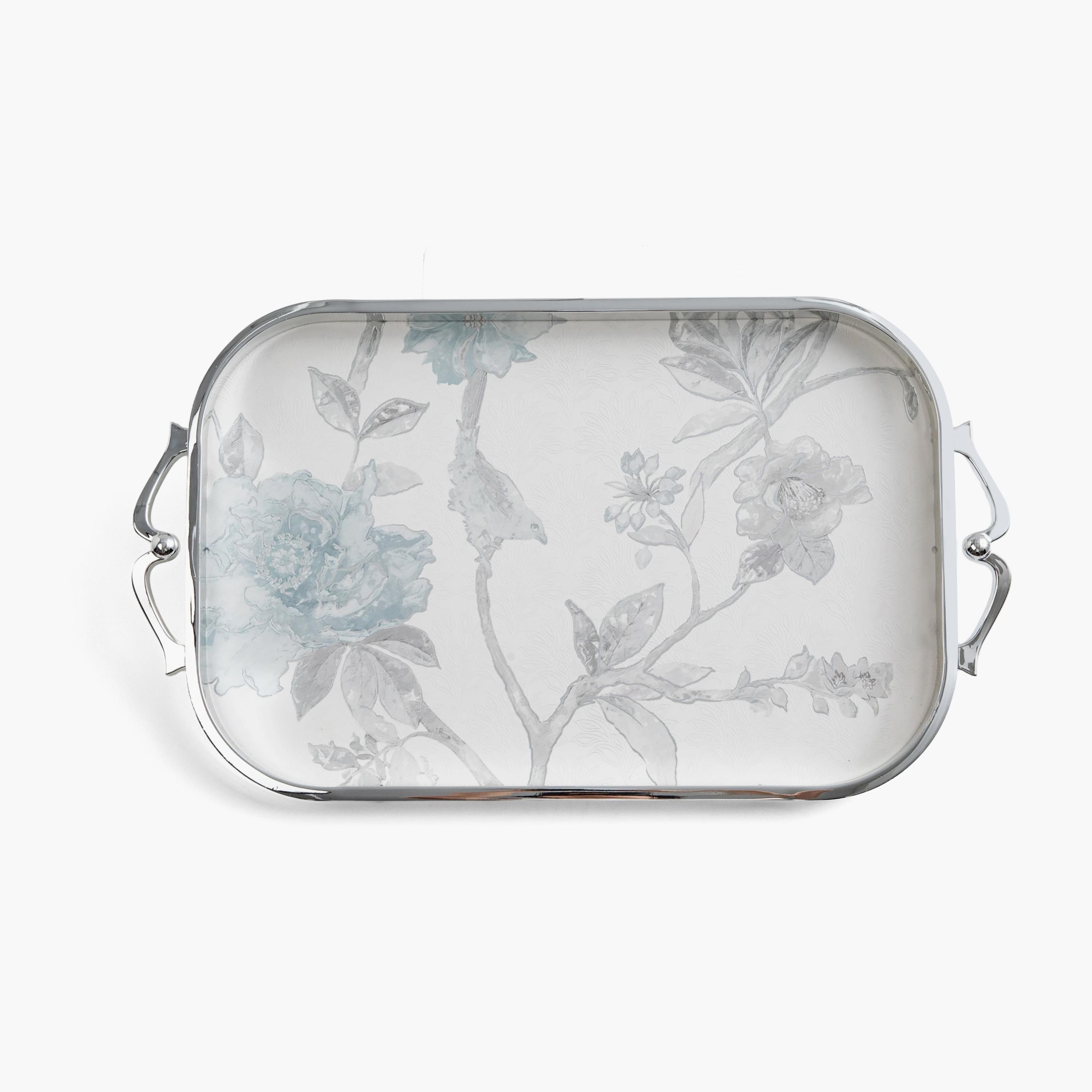Floral Rectangular Serving Tray-household-dining-serveware-servingtrays-image-2
