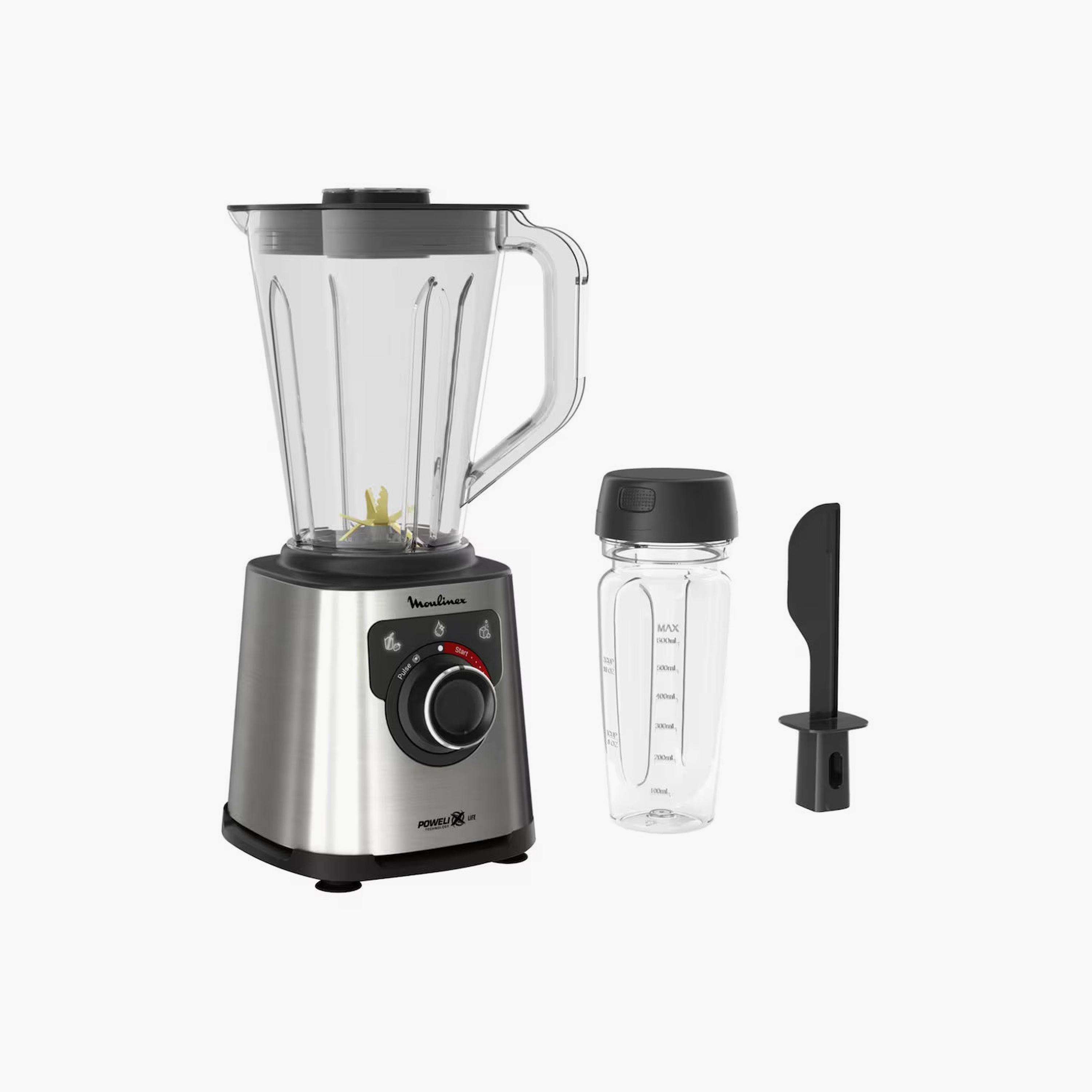 خلاط مولينكس عالي السرعة، 1200 واط، رمادي | LM88HD27-household-appliances-kitchenappliances-blendersmixersandgrinders-image-1
