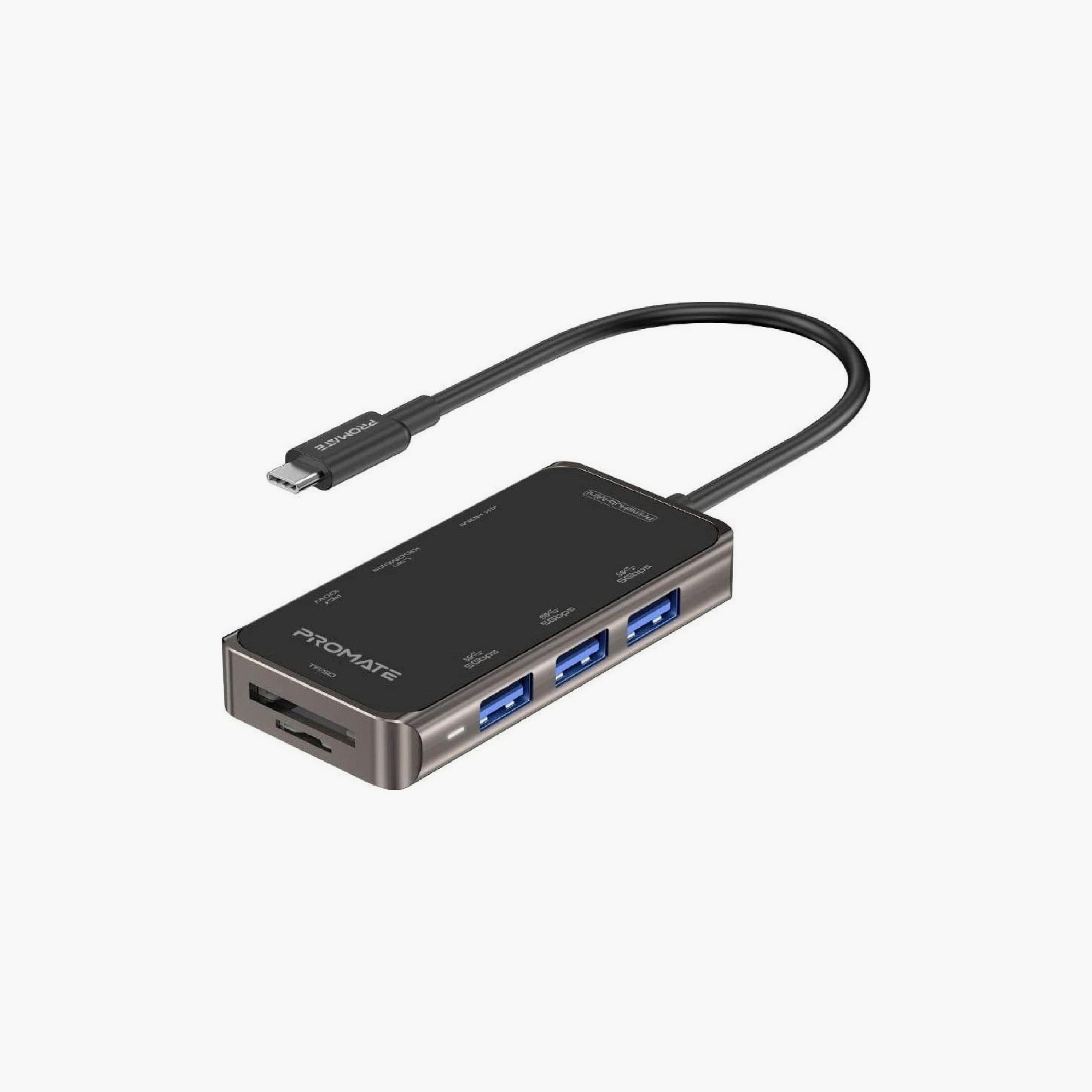 Promate 8 in1 USB-C Hub | PRIMEHUB-MINI-electronics-accessories-computeraccesories-image-1