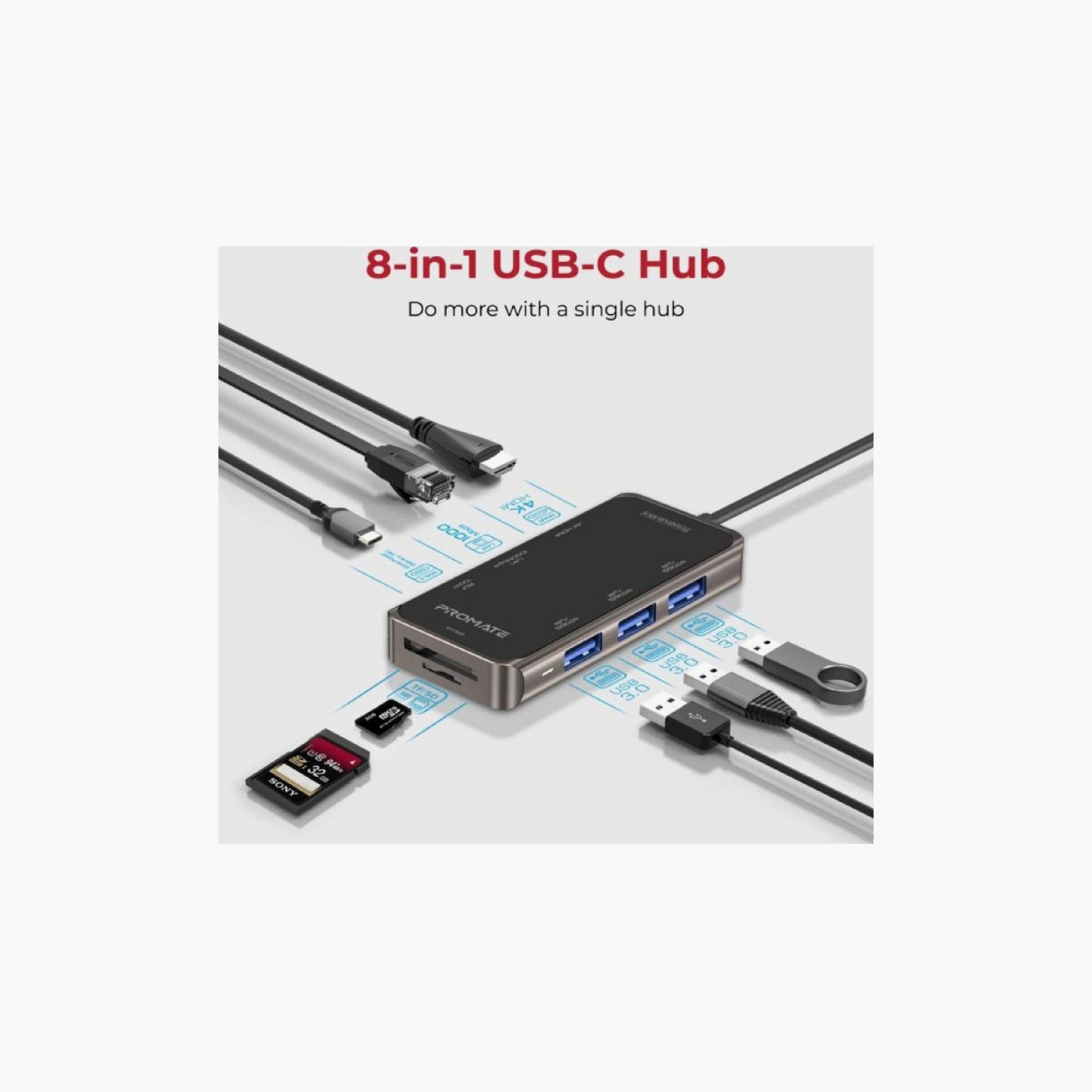 Promate 8 in1 USB-C Hub | PRIMEHUB-MINI-electronics-accessories-computeraccesories-image-2
