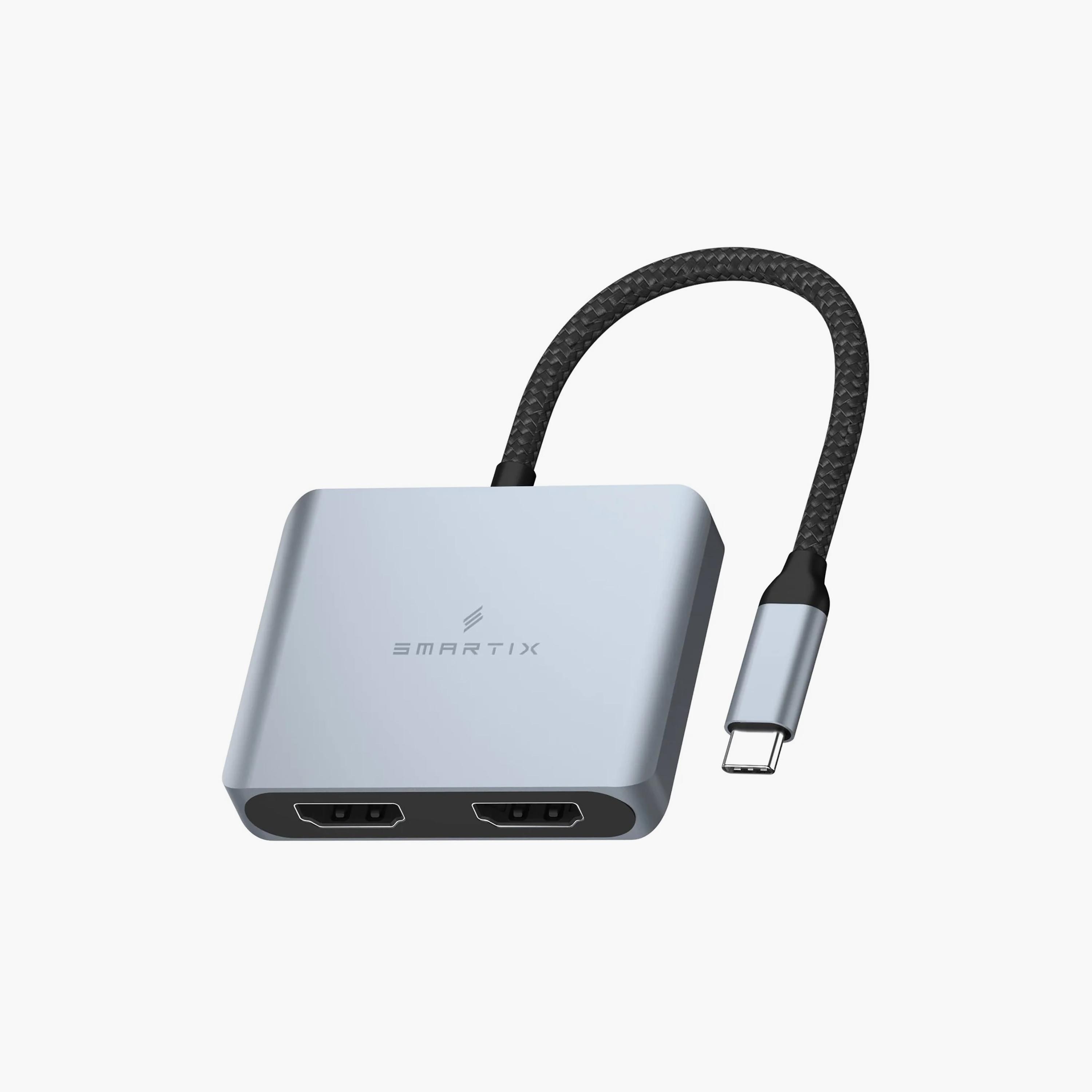 Smartix Premium Dual HDMI Hub with Cable | SMHBC2N-electronics-accessories-computeraccesories-image-1