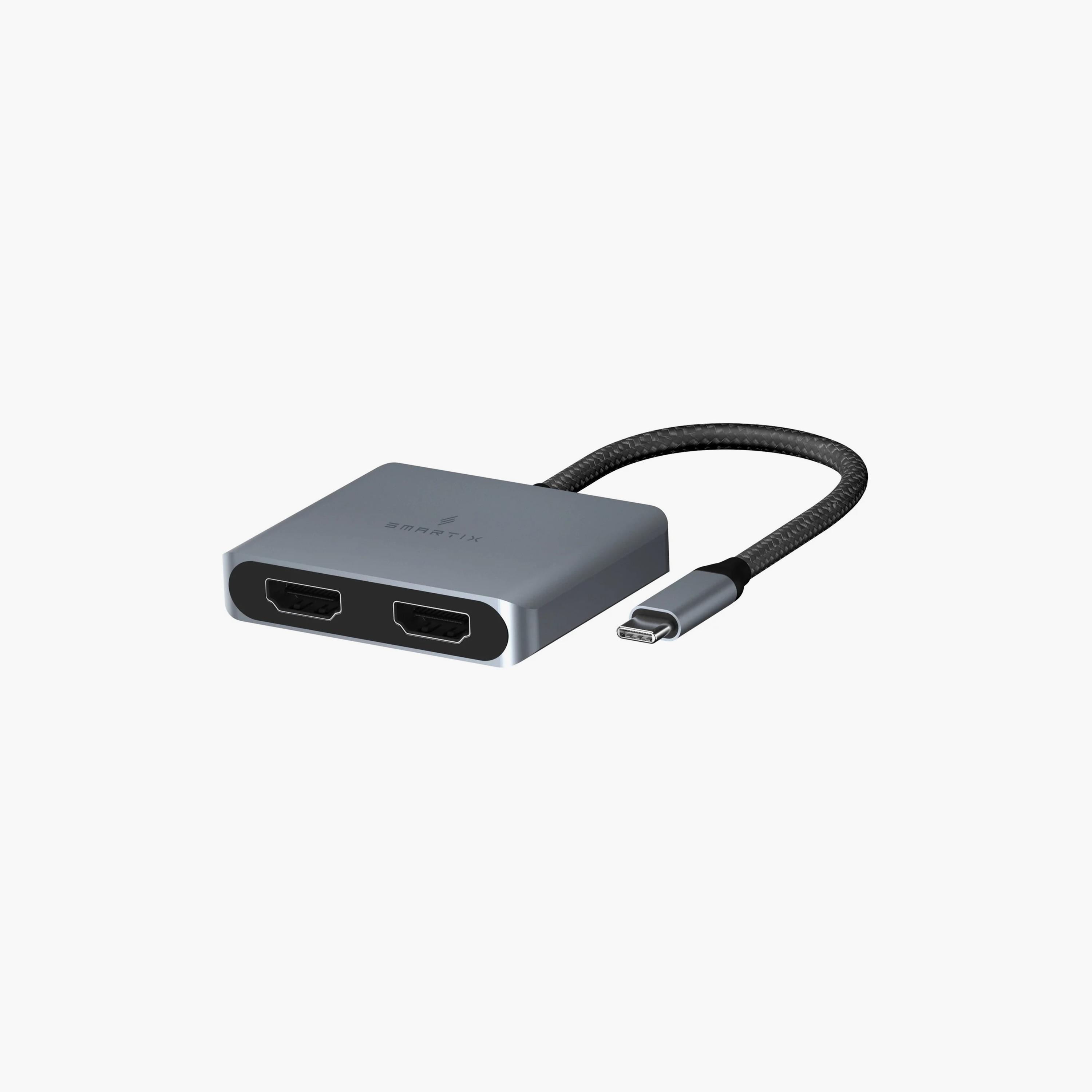 Smartix Premium Dual HDMI Hub with Cable | SMHBC2N-electronics-accessories-computeraccesories-image-2