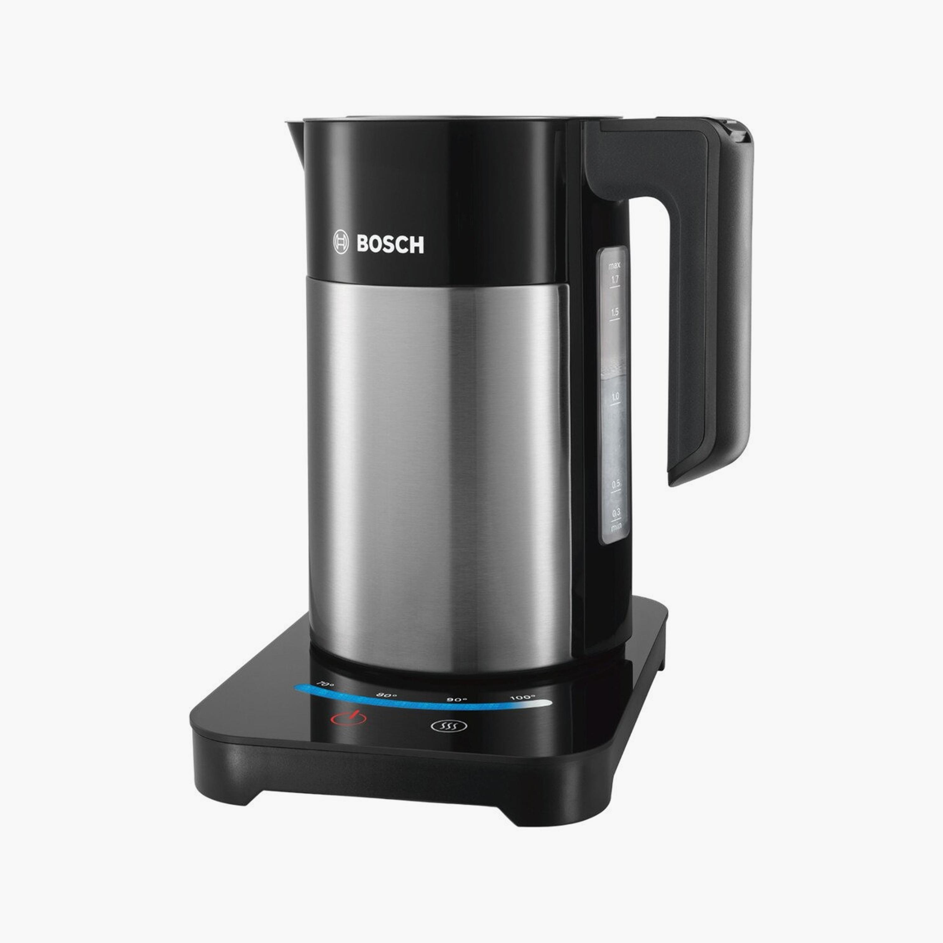 غلاية كهربائية بوش، 3000 واط، 1.7 لتر، أسود، ستانلس ستيل، لاسلكية | TWK7203GB-household-appliances-kitchenappliances-electrickettles-image-2