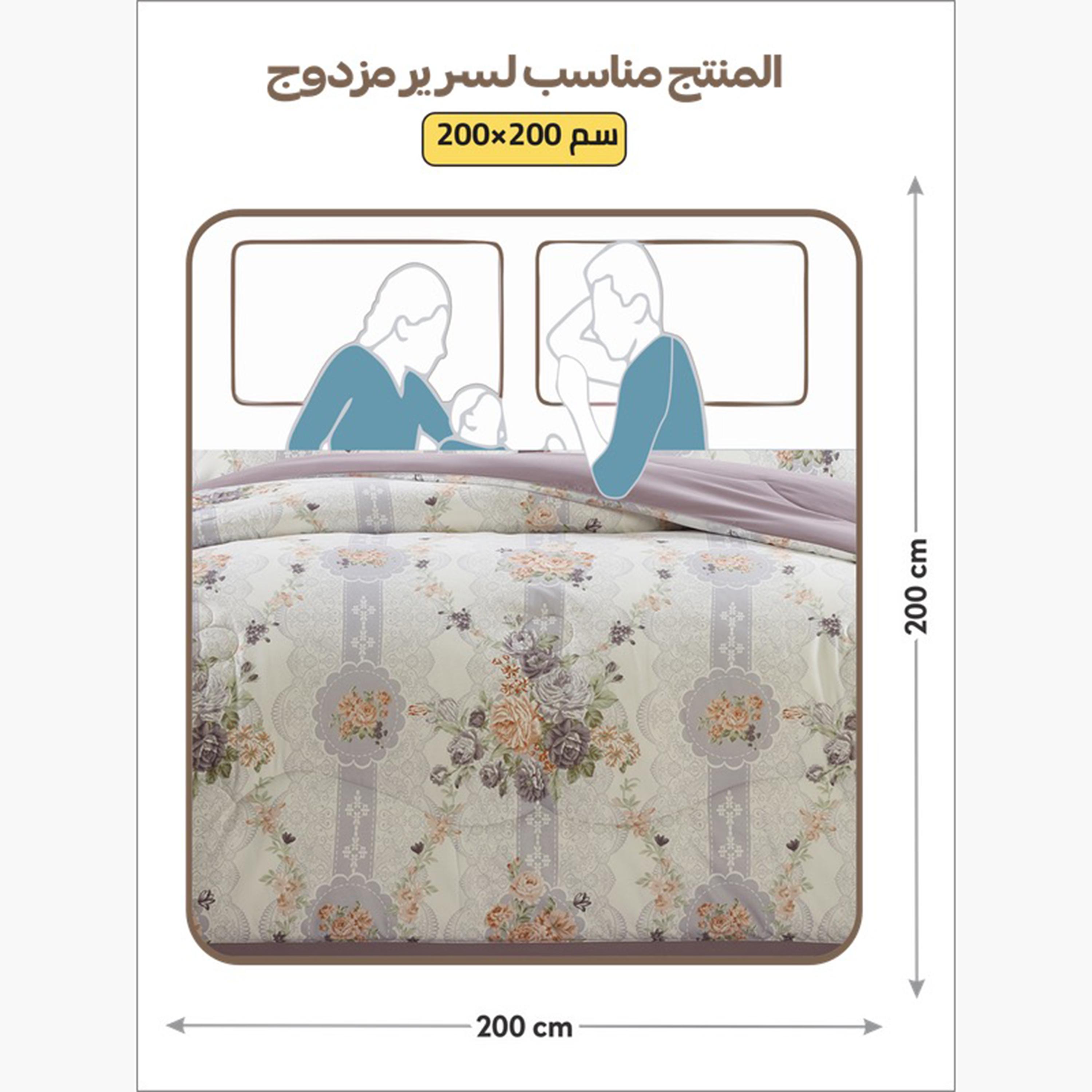 دونا طقم لحاف سرير كينغ مزهر قابل للعكس-household-bedding-comfortersandbedspreads-comforters-image-8