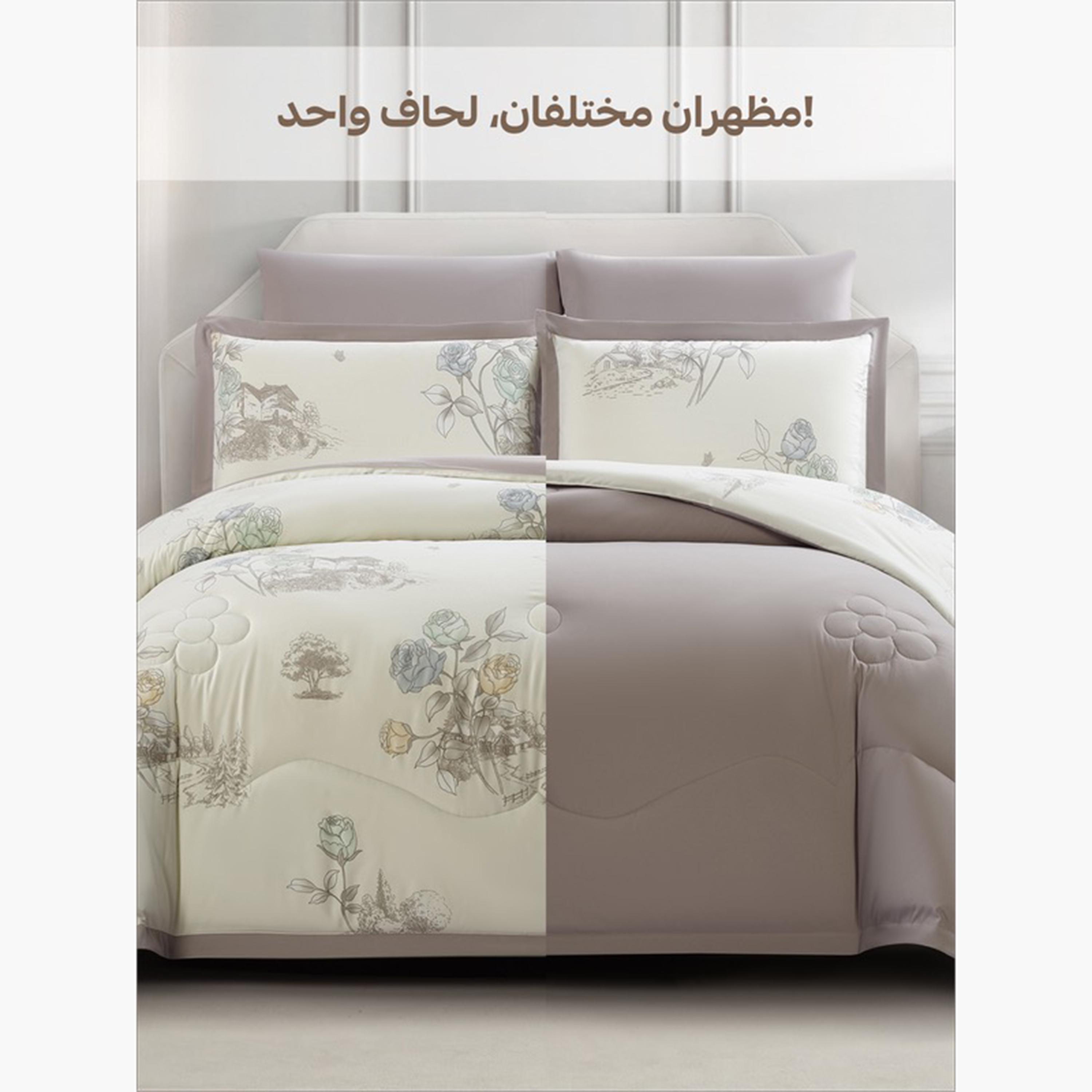 Reversible Floral King Comforter Set-household-bedding-comfortersandbedspreads-comforters-image-12