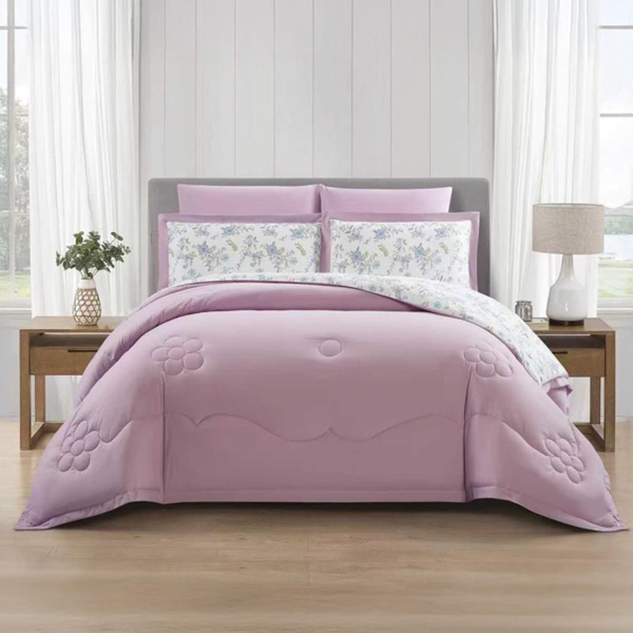 Reversible Floral King Comforter Set-household-bedding-comfortersandbedspreads-comforters-image-26