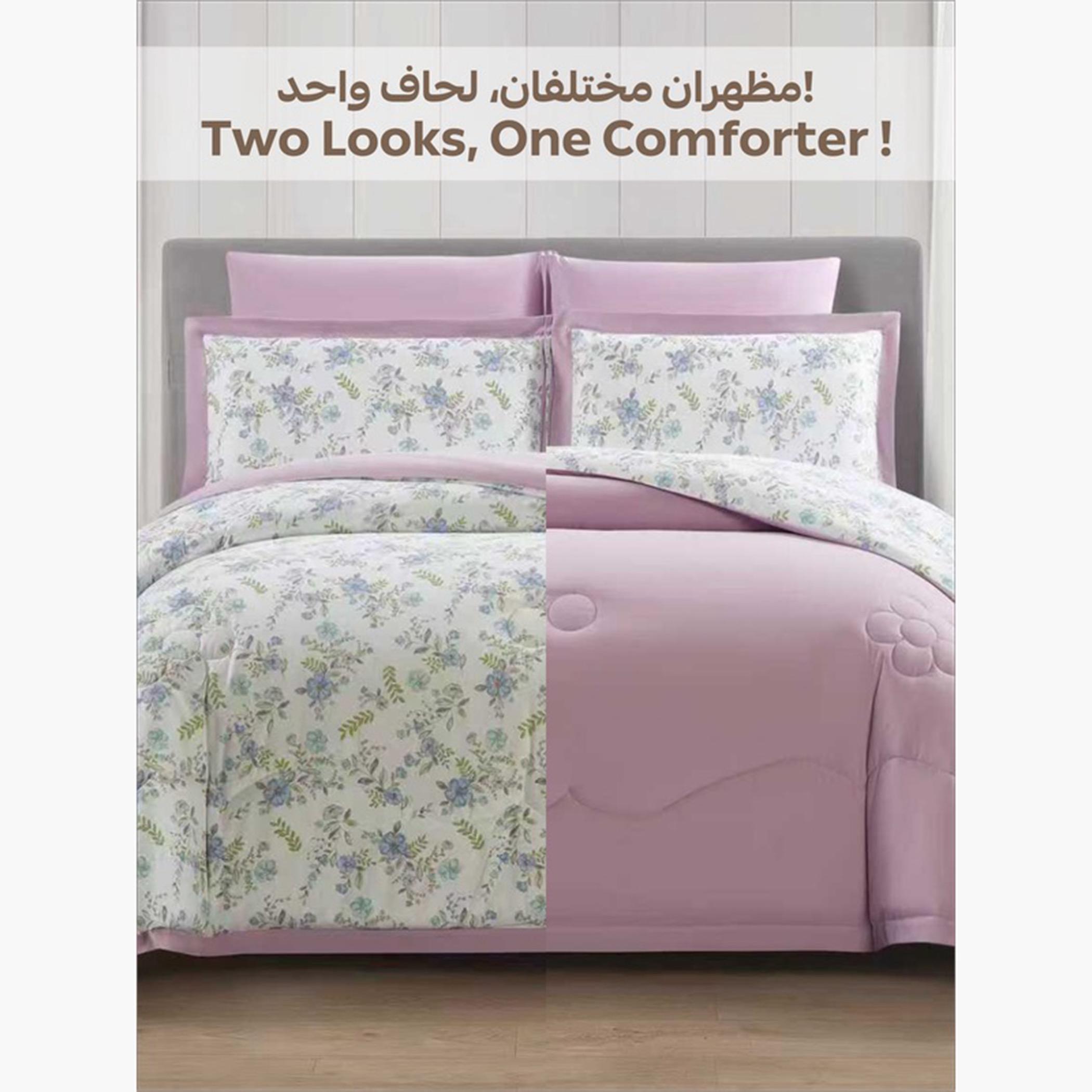 Reversible Floral King Comforter Set-household-bedding-comfortersandbedspreads-comforters-image-30