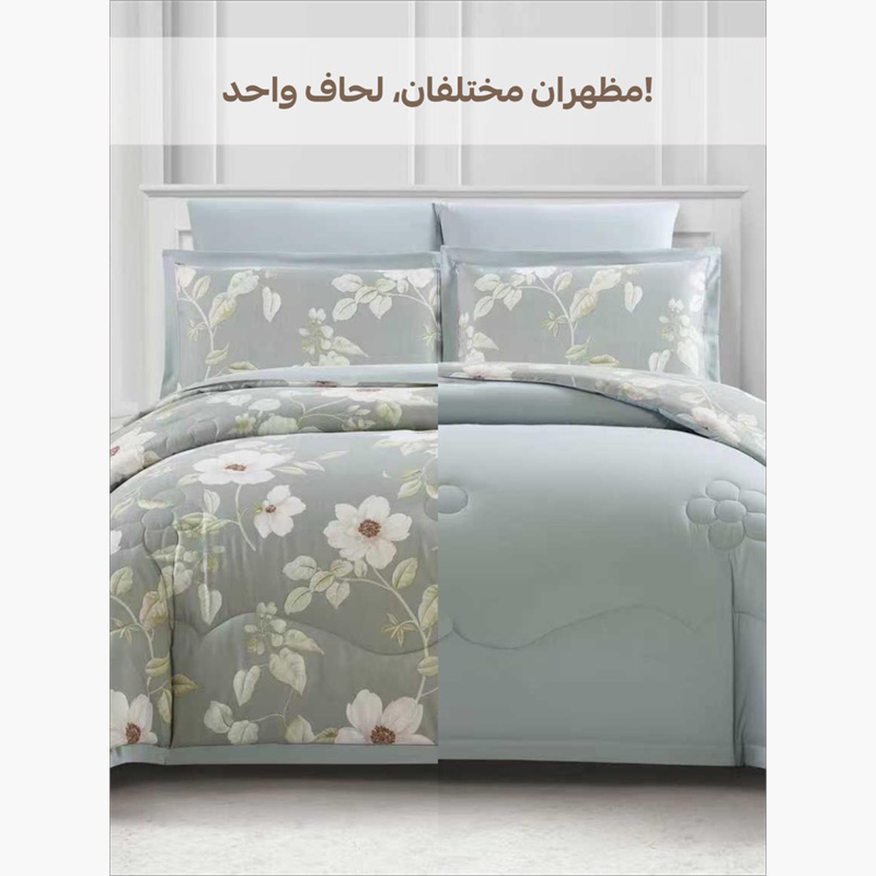 Reversible Floral King Comforter Set-household-bedding-comfortersandbedspreads-comforters-image-72