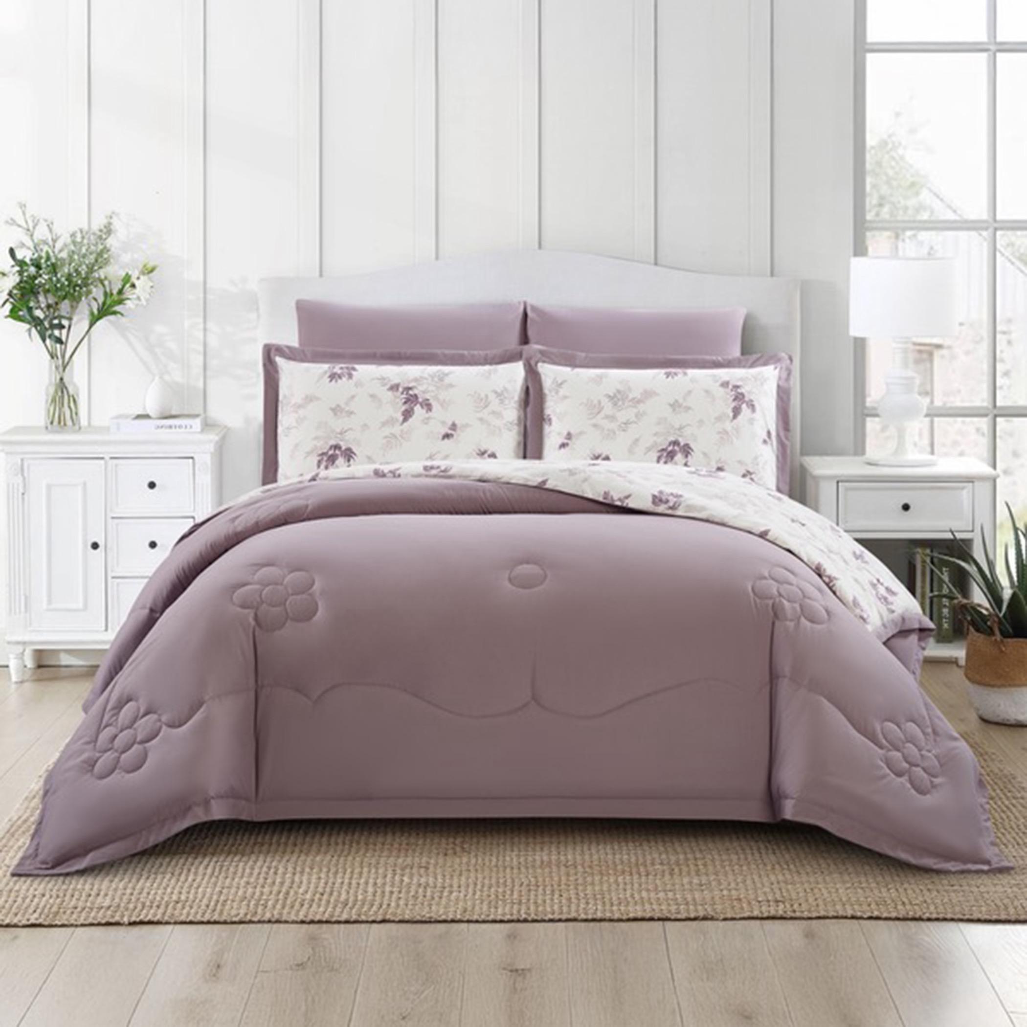 Reversible Floral King Comforter Set-household-bedding-comfortersandbedspreads-comforters-image-74