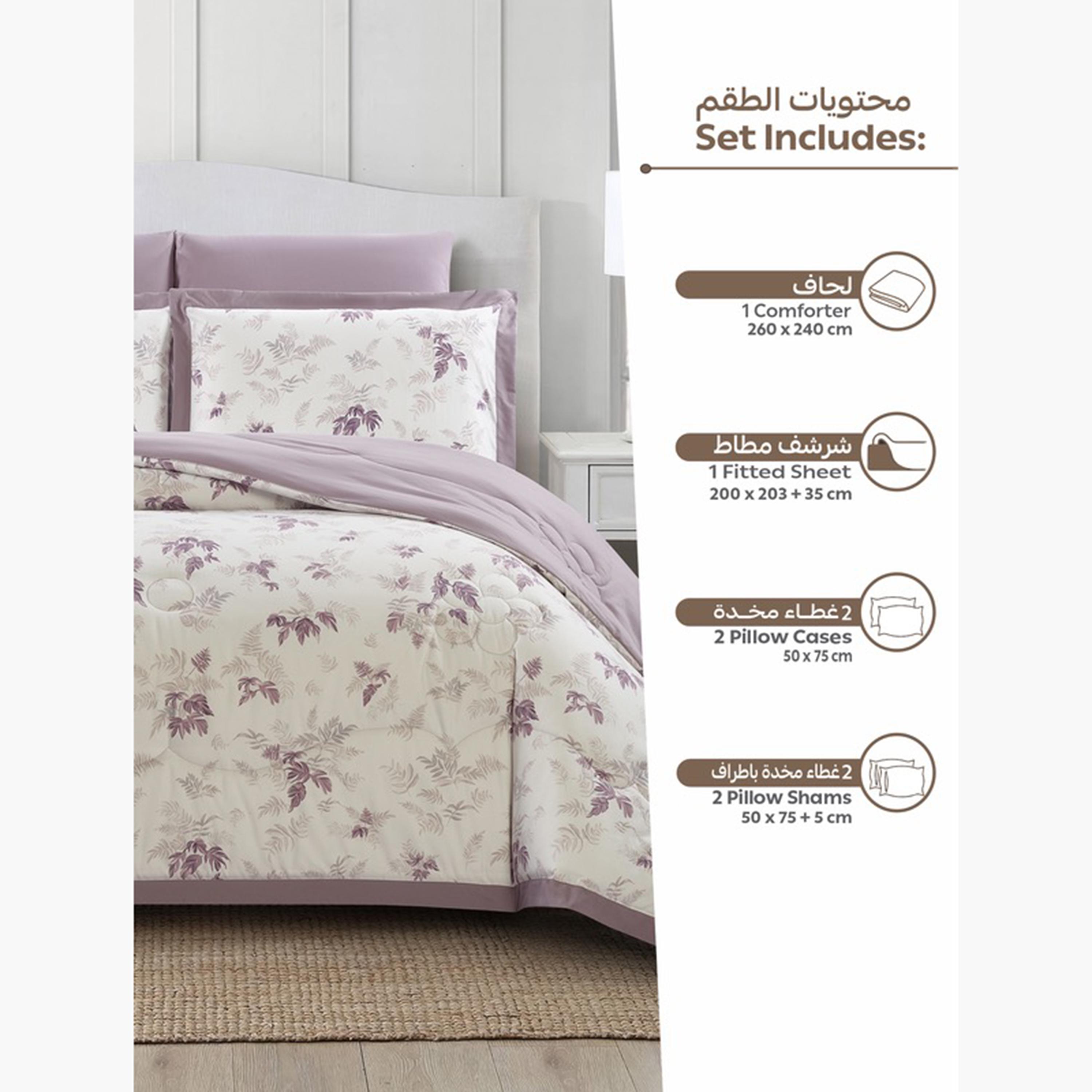 Reversible Floral King Comforter Set-household-bedding-comfortersandbedspreads-comforters-image-76