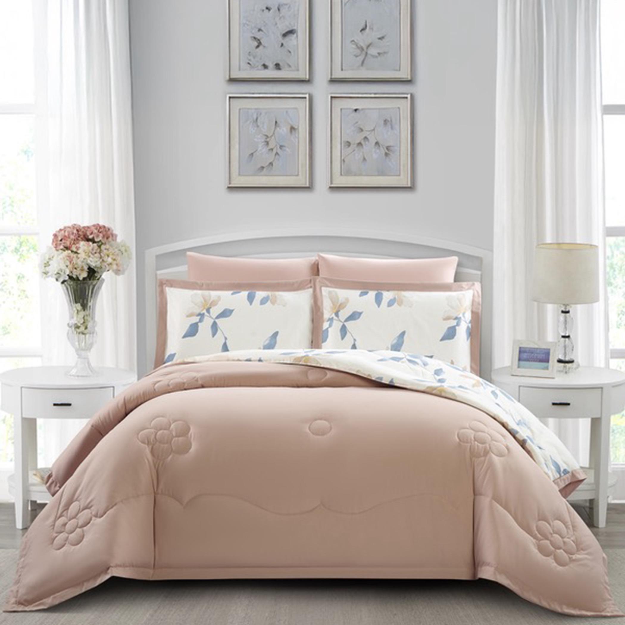 Reversible Floral King Comforter Set-household-bedding-comfortersandbedspreads-comforters-image-80