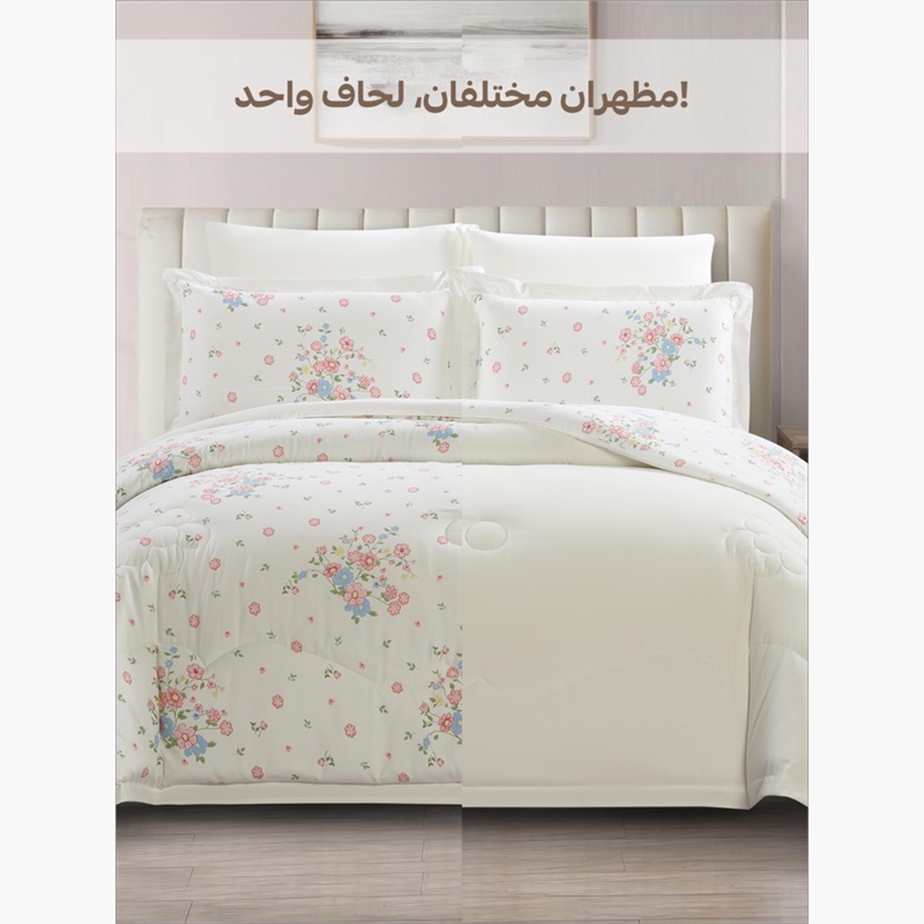 Reversible Floral King Comforter Set-household-bedding-comfortersandbedspreads-comforters-image-90