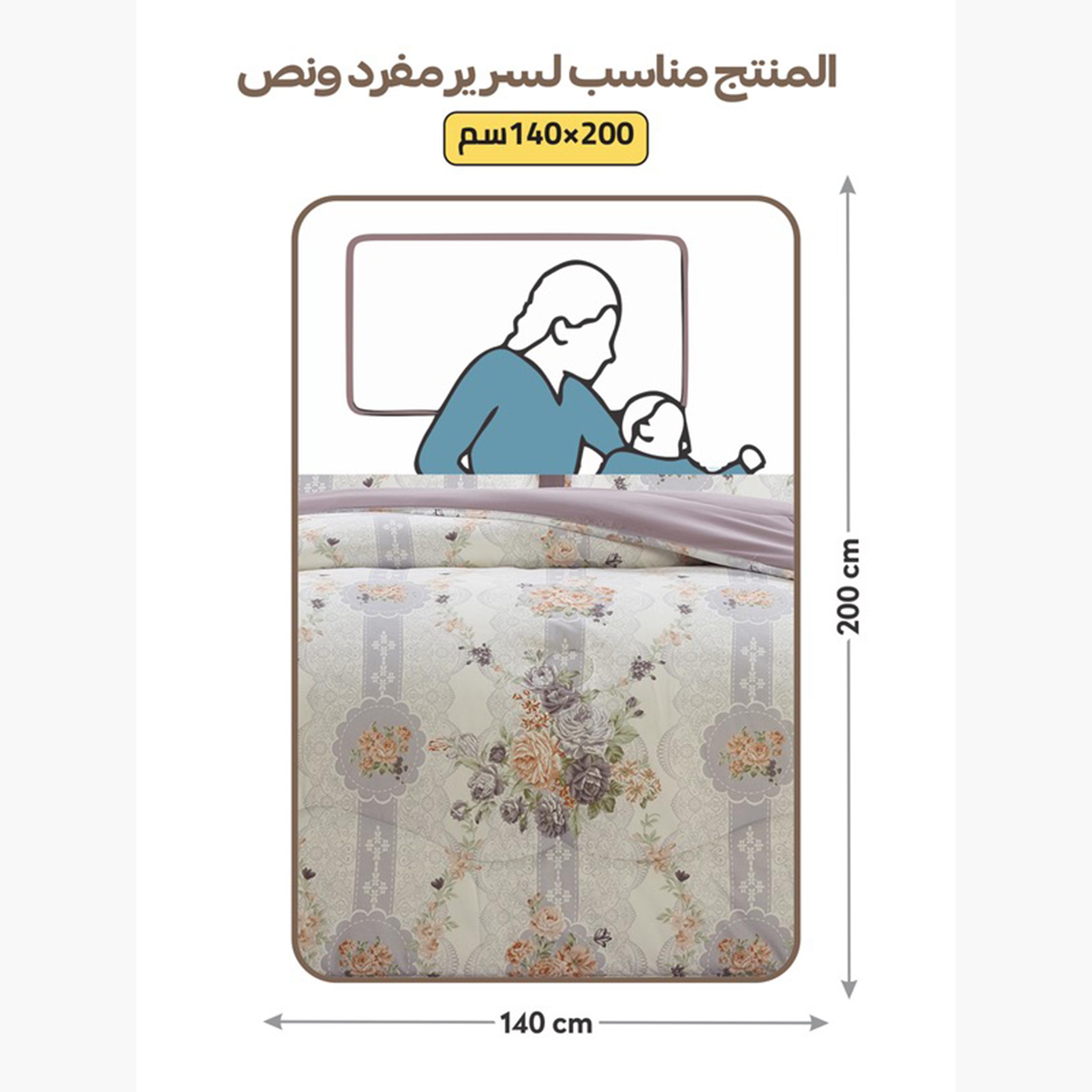 Floral Reversible King Comforter Set-household-bedding-comfortersandbedspreads-comforters-image-3