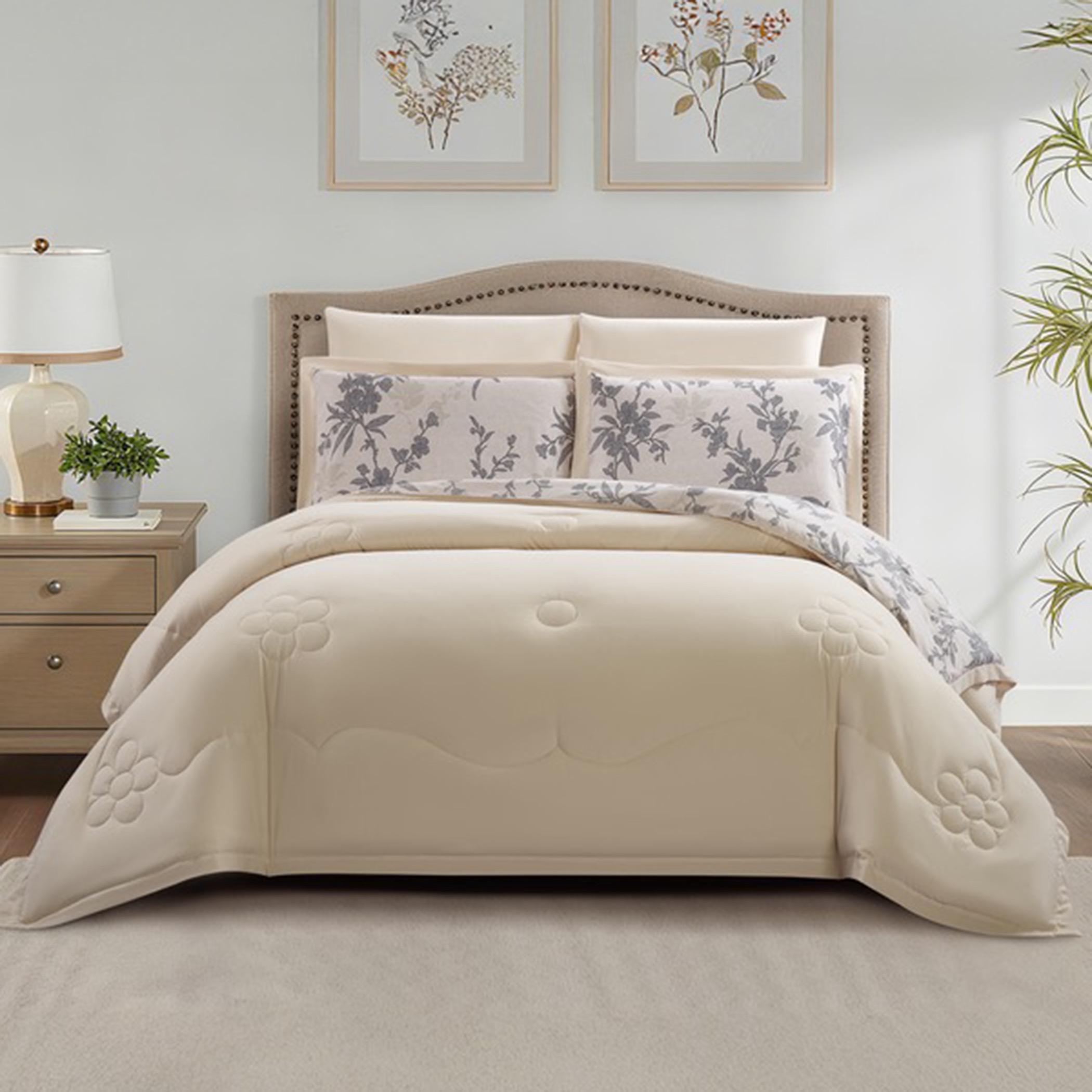 Floral Reversible King Comforter Set-household-bedding-comfortersandbedspreads-comforters-image-32