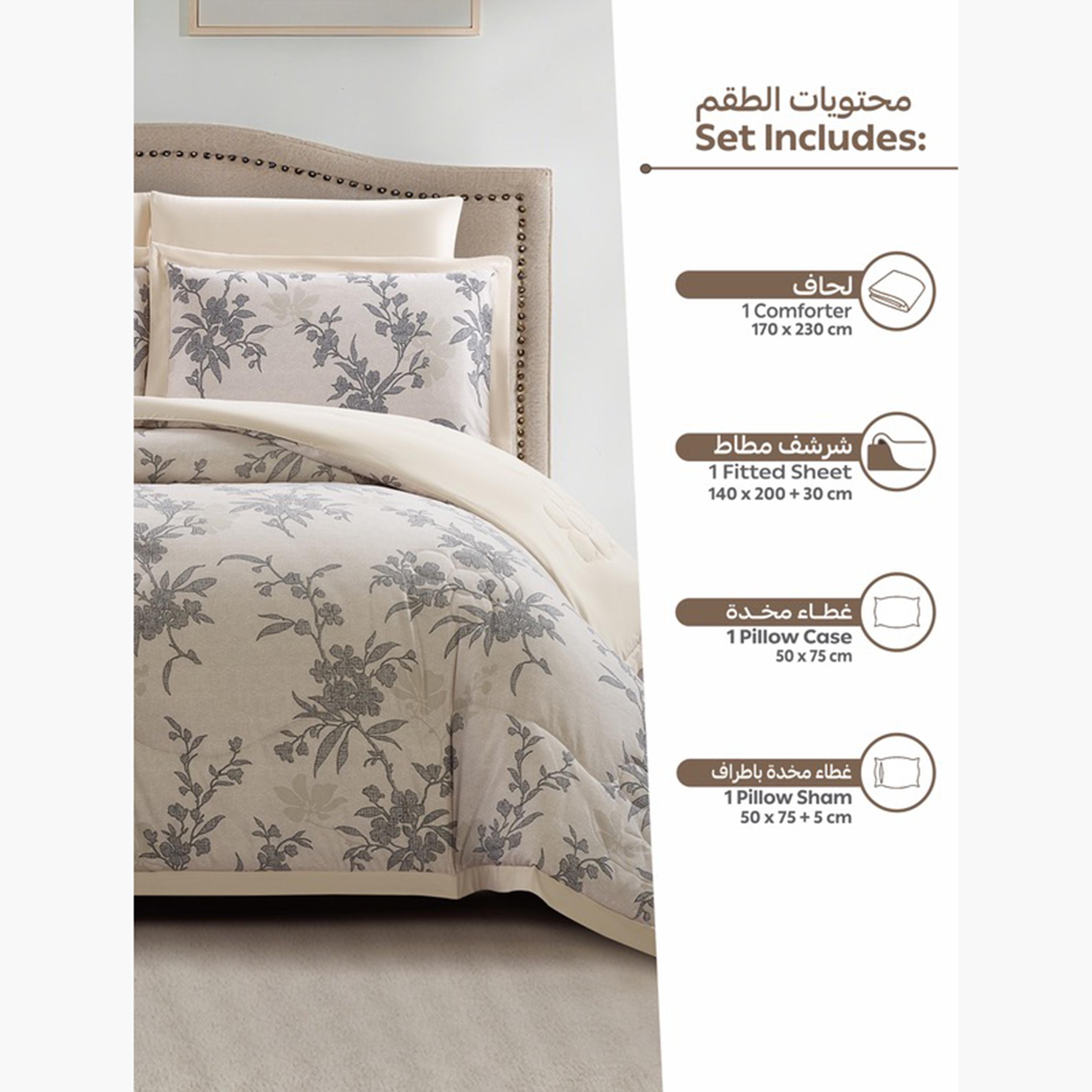 Floral Reversible King Comforter Set-household-bedding-comfortersandbedspreads-comforters-image-34
