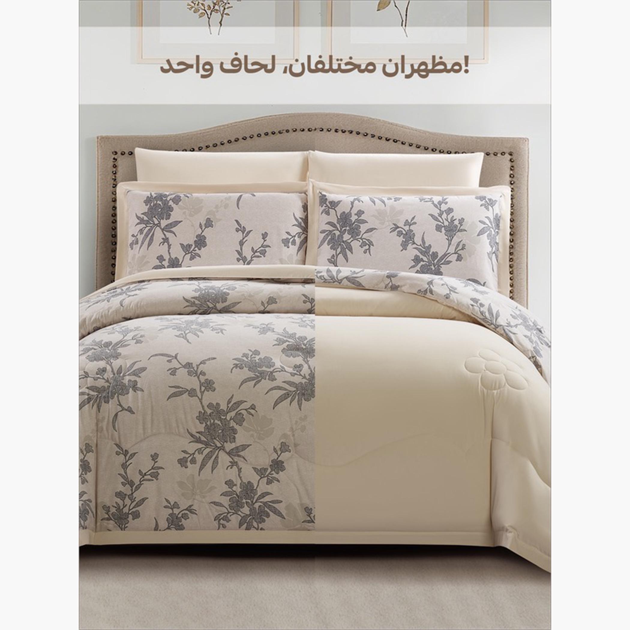 Floral Reversible King Comforter Set-household-bedding-comfortersandbedspreads-comforters-image-36