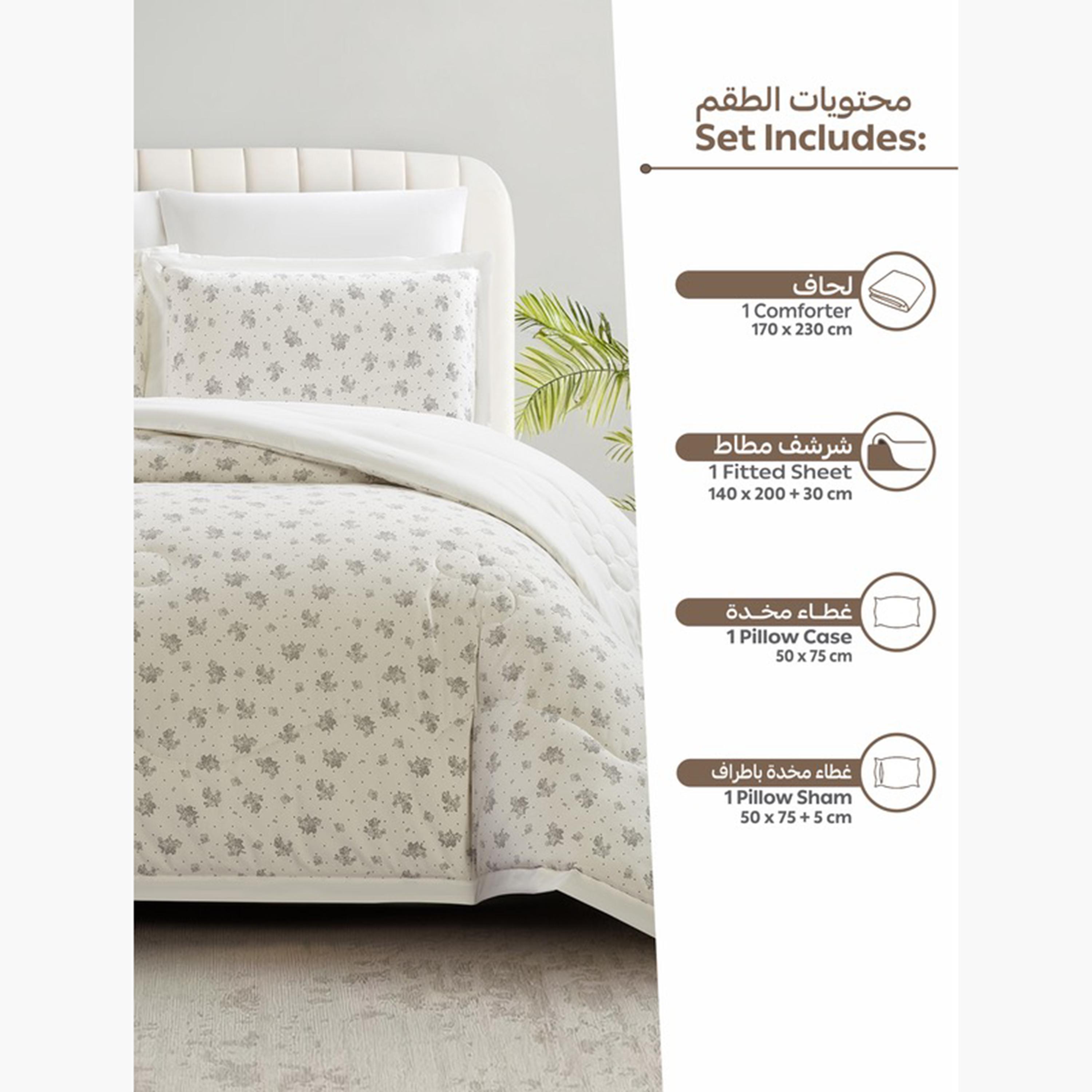 Floral Reversible King Comforter Set-household-bedding-comfortersandbedspreads-comforters-image-40