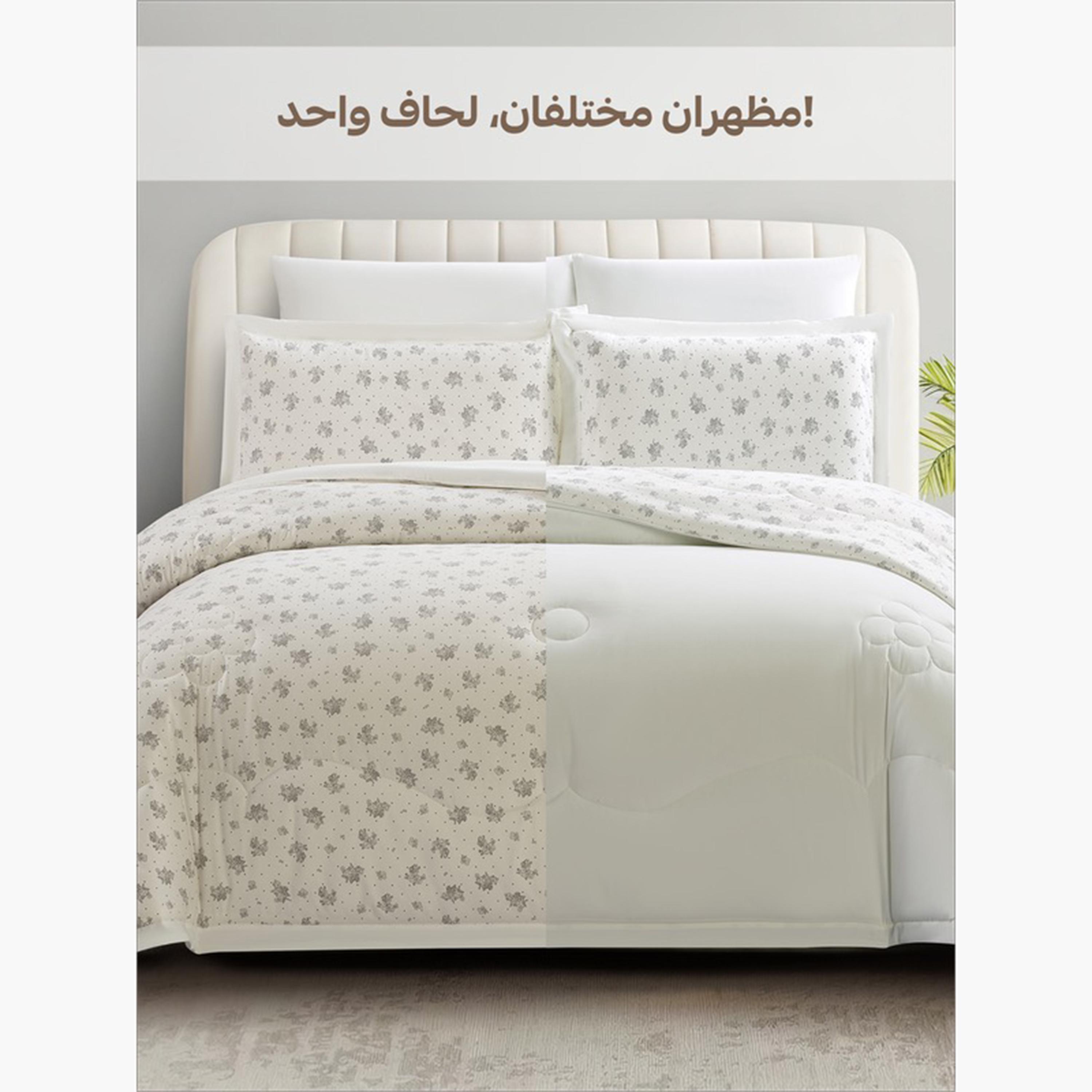 Floral Reversible King Comforter Set-household-bedding-comfortersandbedspreads-comforters-image-42
