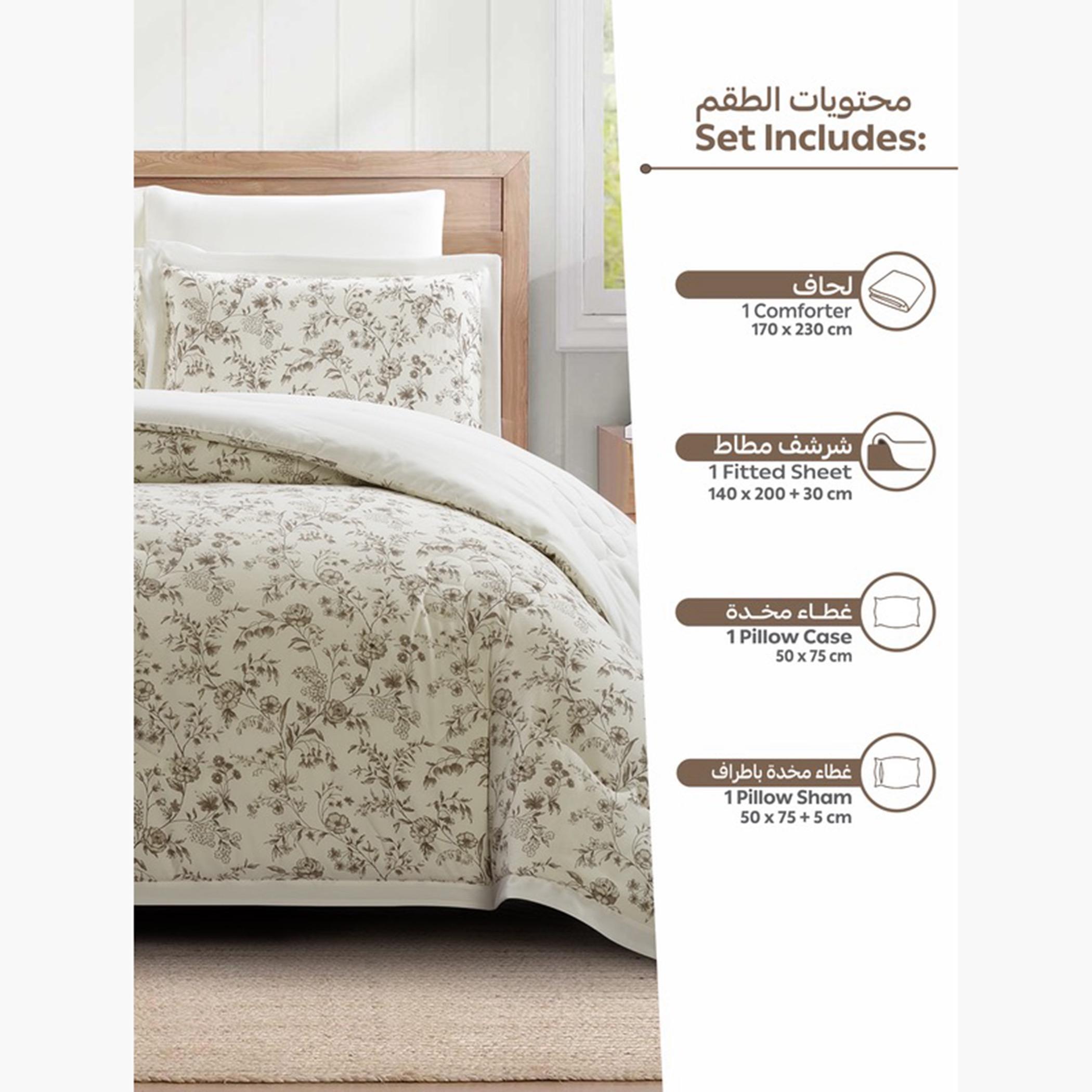 Floral Reversible King Comforter Set-household-bedding-comfortersandbedspreads-comforters-image-58