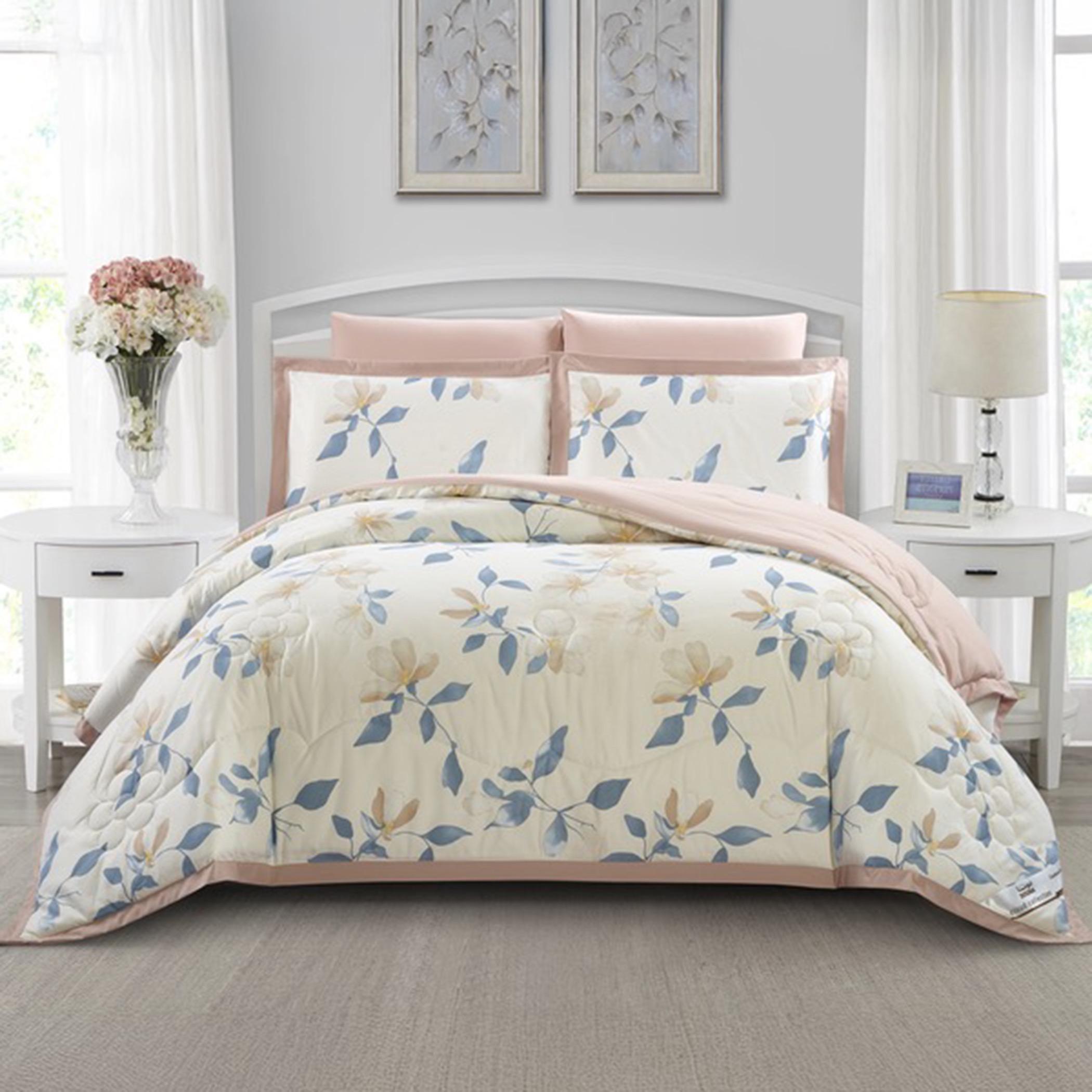 Floral Reversible King Comforter Set-household-bedding-comfortersandbedspreads-comforters-image-79