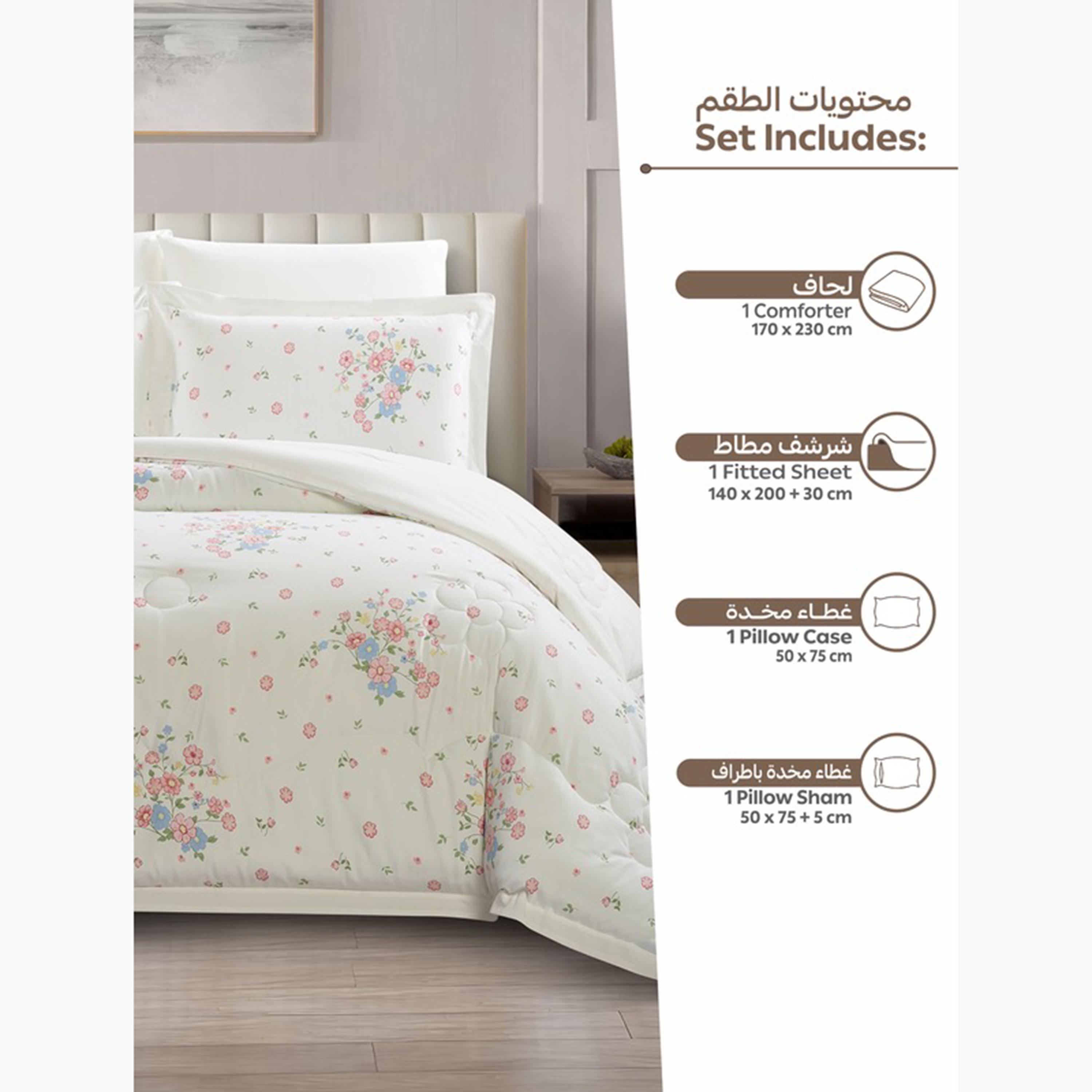 Floral Reversible King Comforter Set-household-bedding-comfortersandbedspreads-comforters-image-88