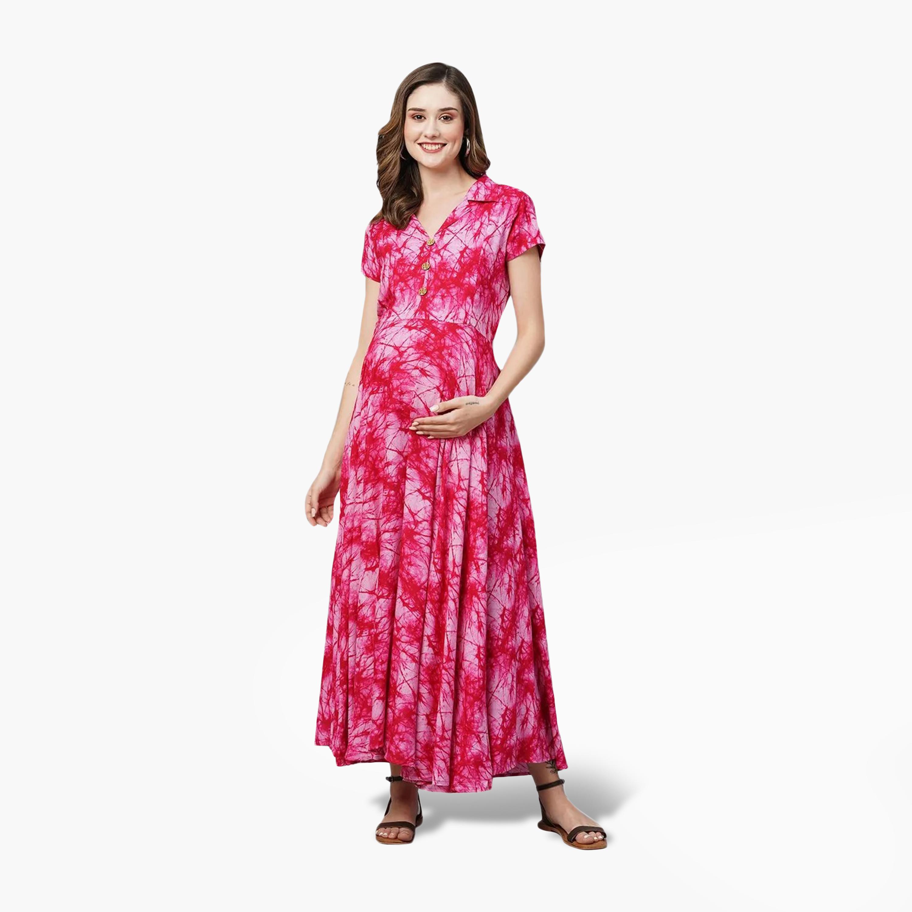 فستان حمل ورضاعة من قماش الرايون من تامي-women-clothing-maternity-dresses-image-1
