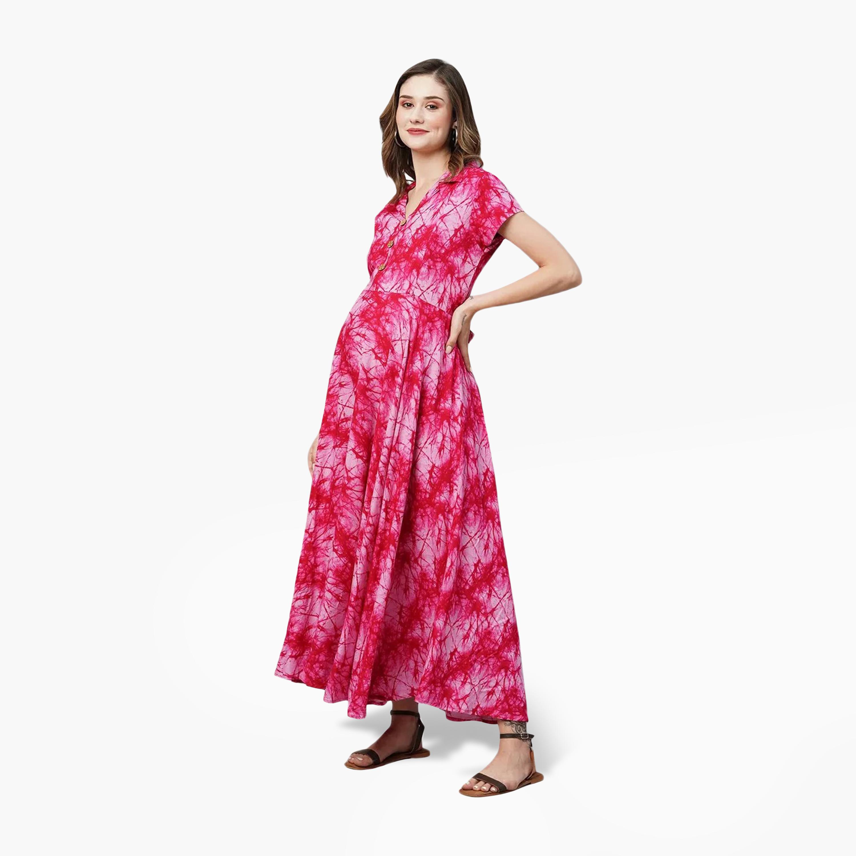 فستان حمل ورضاعة من قماش الرايون من تامي-women-clothing-maternity-dresses-image-3