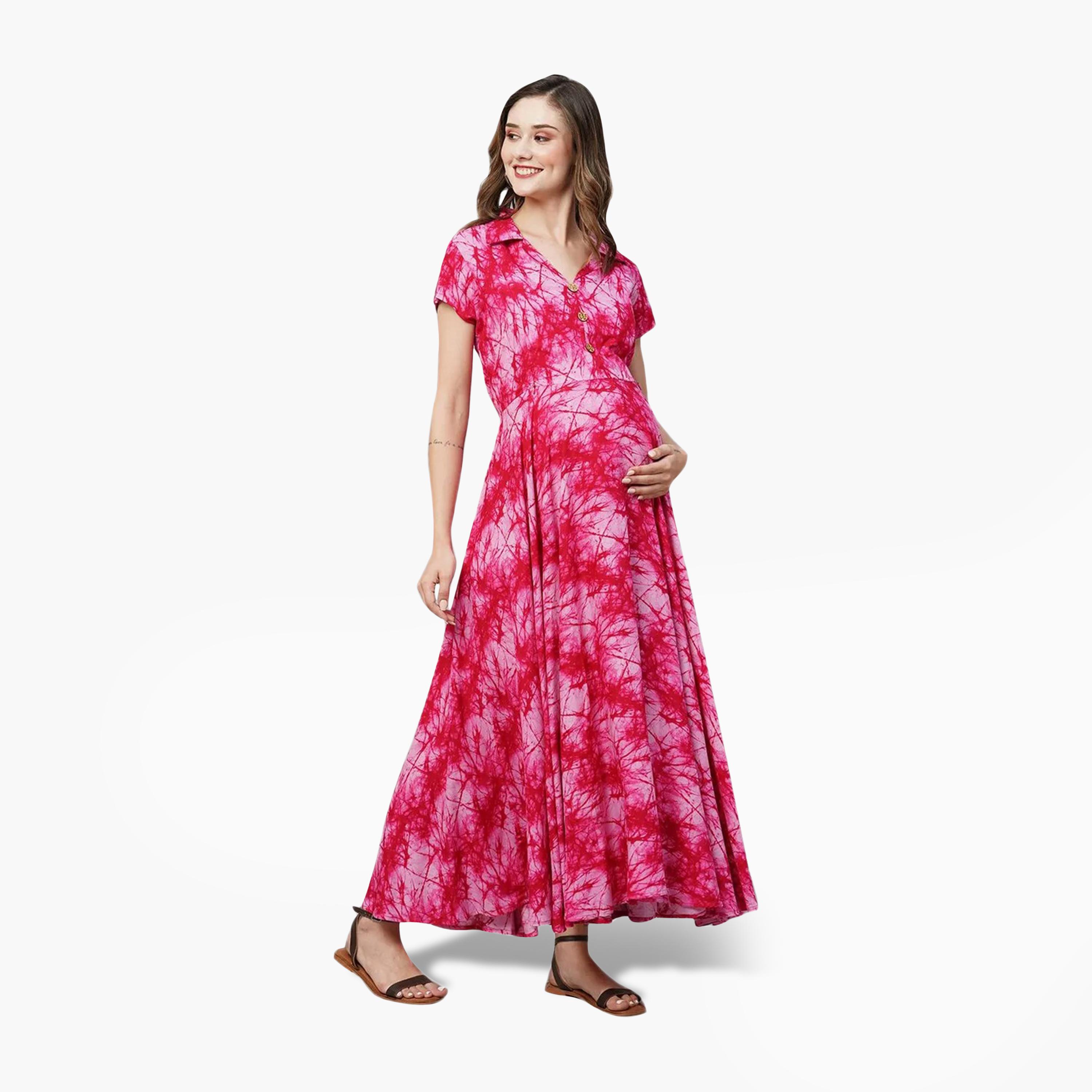 فستان حمل ورضاعة من قماش الرايون من تامي-women-clothing-maternity-dresses-image-4