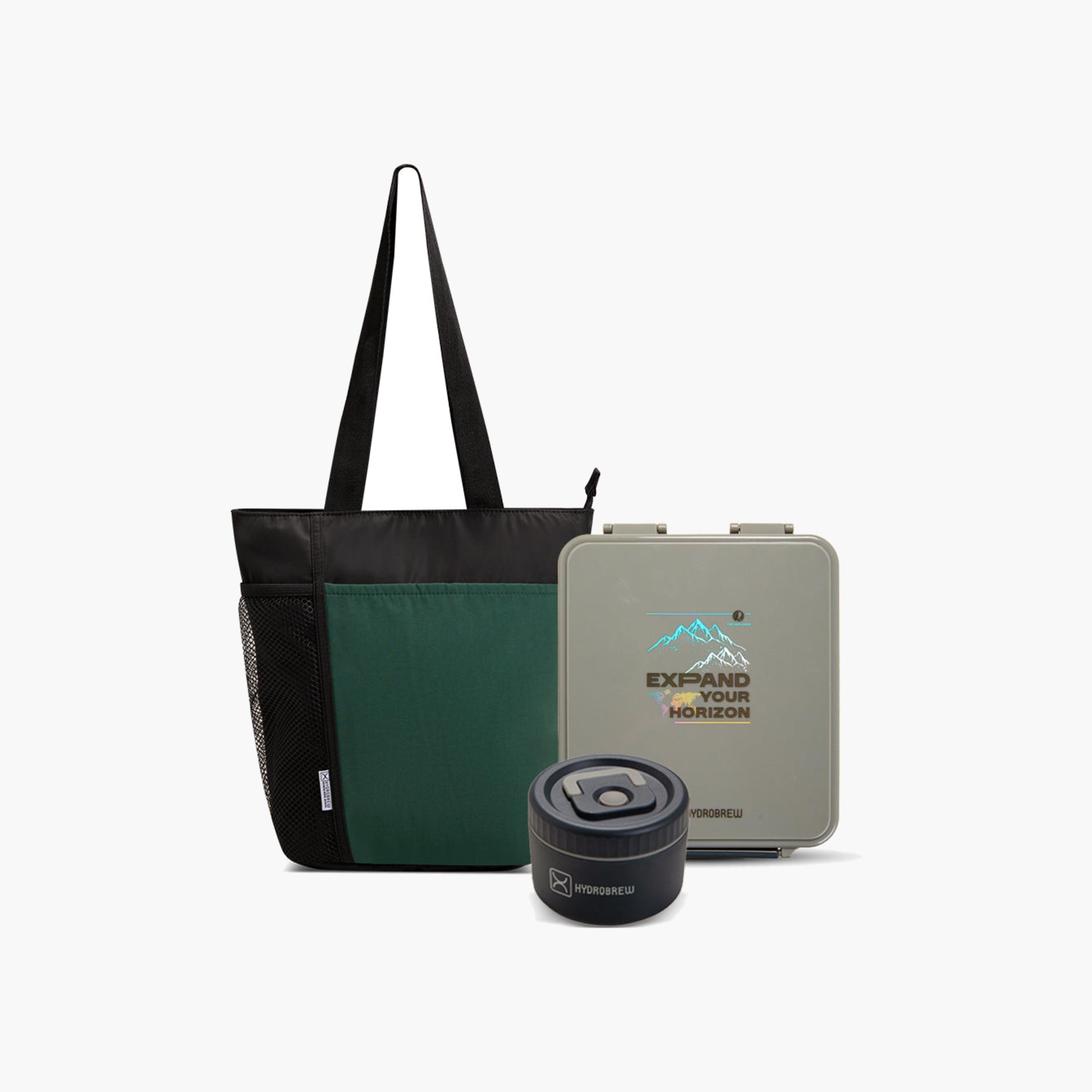 Hydrobrew Insulated Bento Lunch Set With Tote-school-lunchessentials-lunchbags-image-1