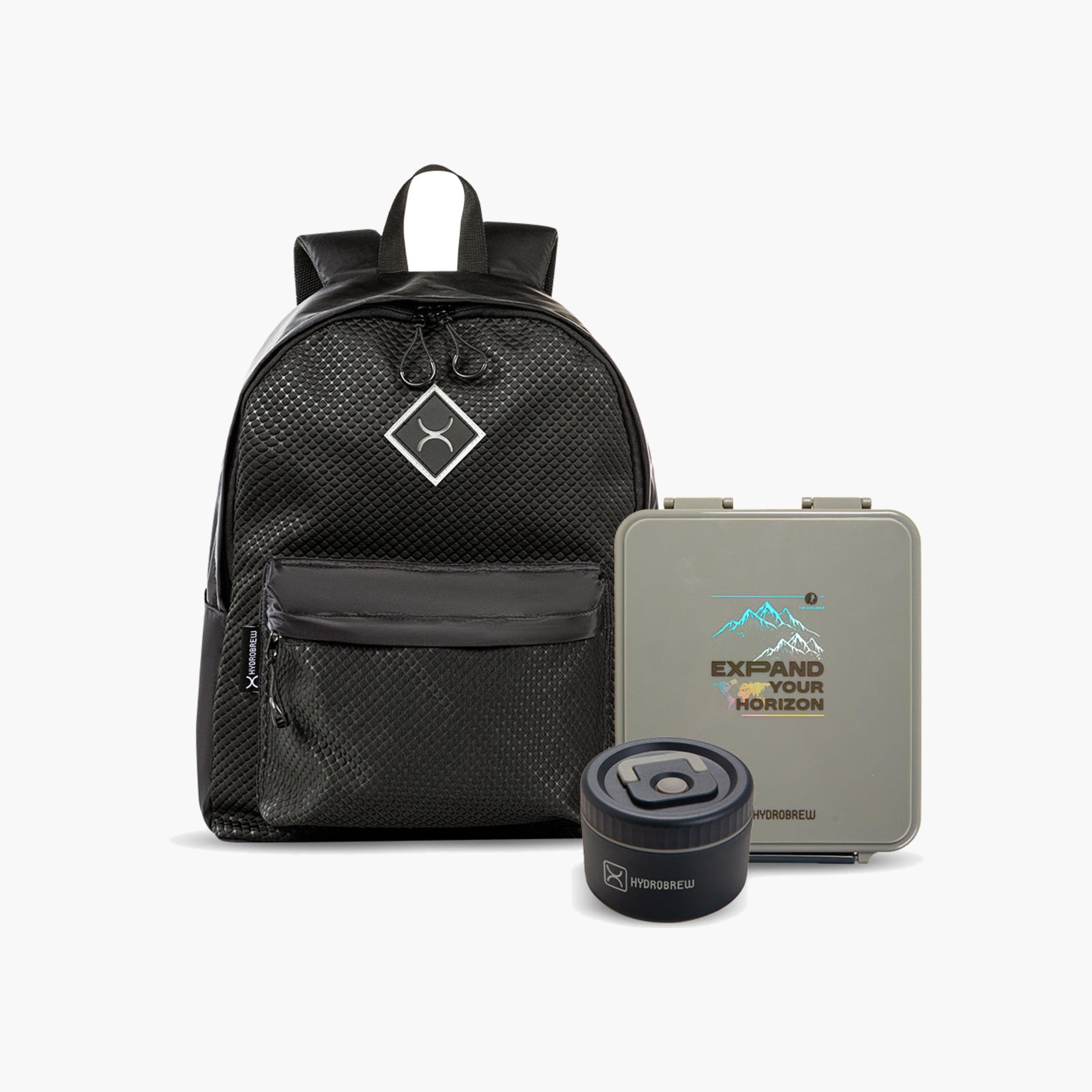 حقيبة ظهر من نسيج هيدروبرو مع طقم غداء-school-bagsandbackpacks-backpacks-image-1