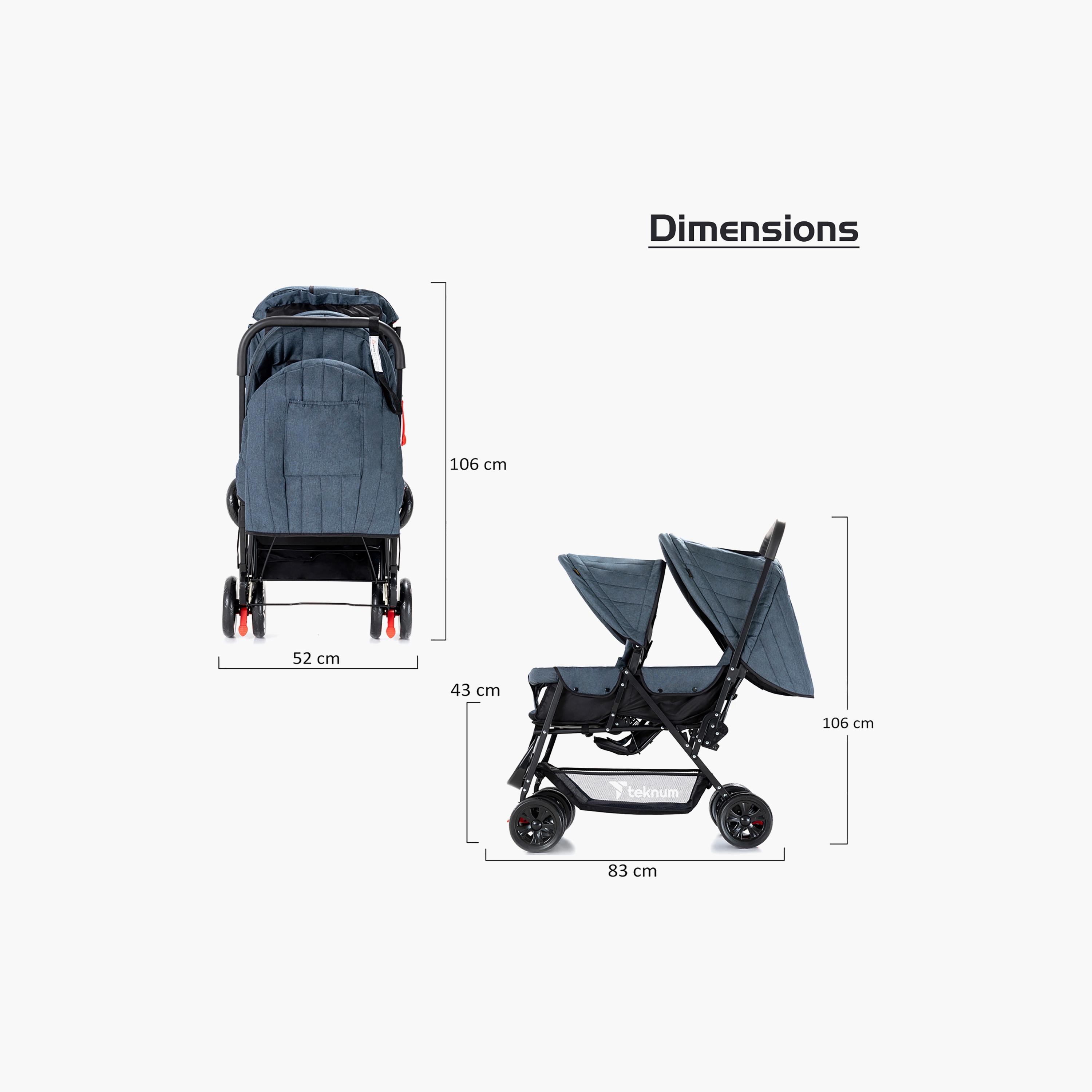 Teknum Double Stroller with Hooks-baby-gear-strollersandprams-strollers-image-11