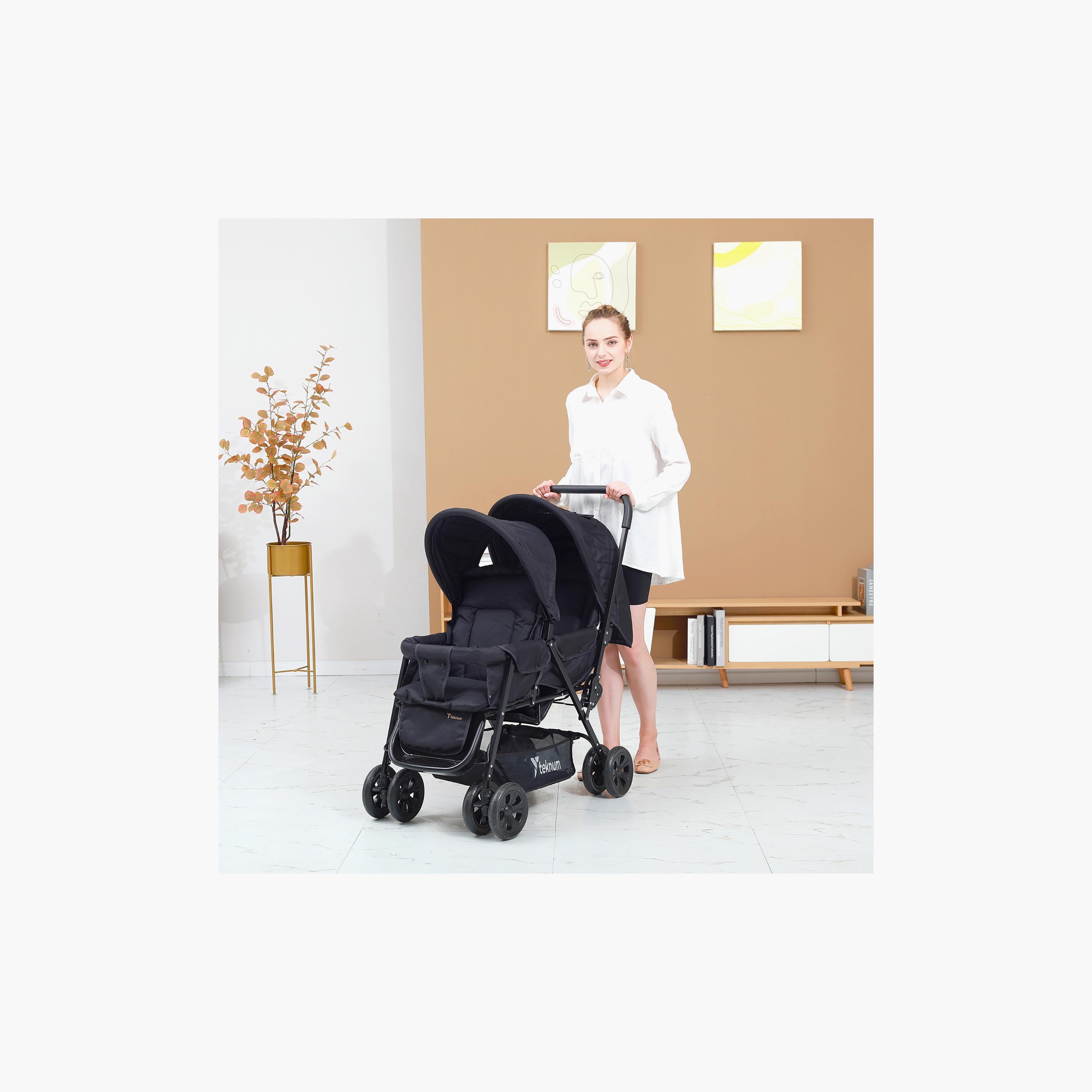 Teknum Double Stroller with Hooks-baby-gear-strollersandprams-strollers-image-3