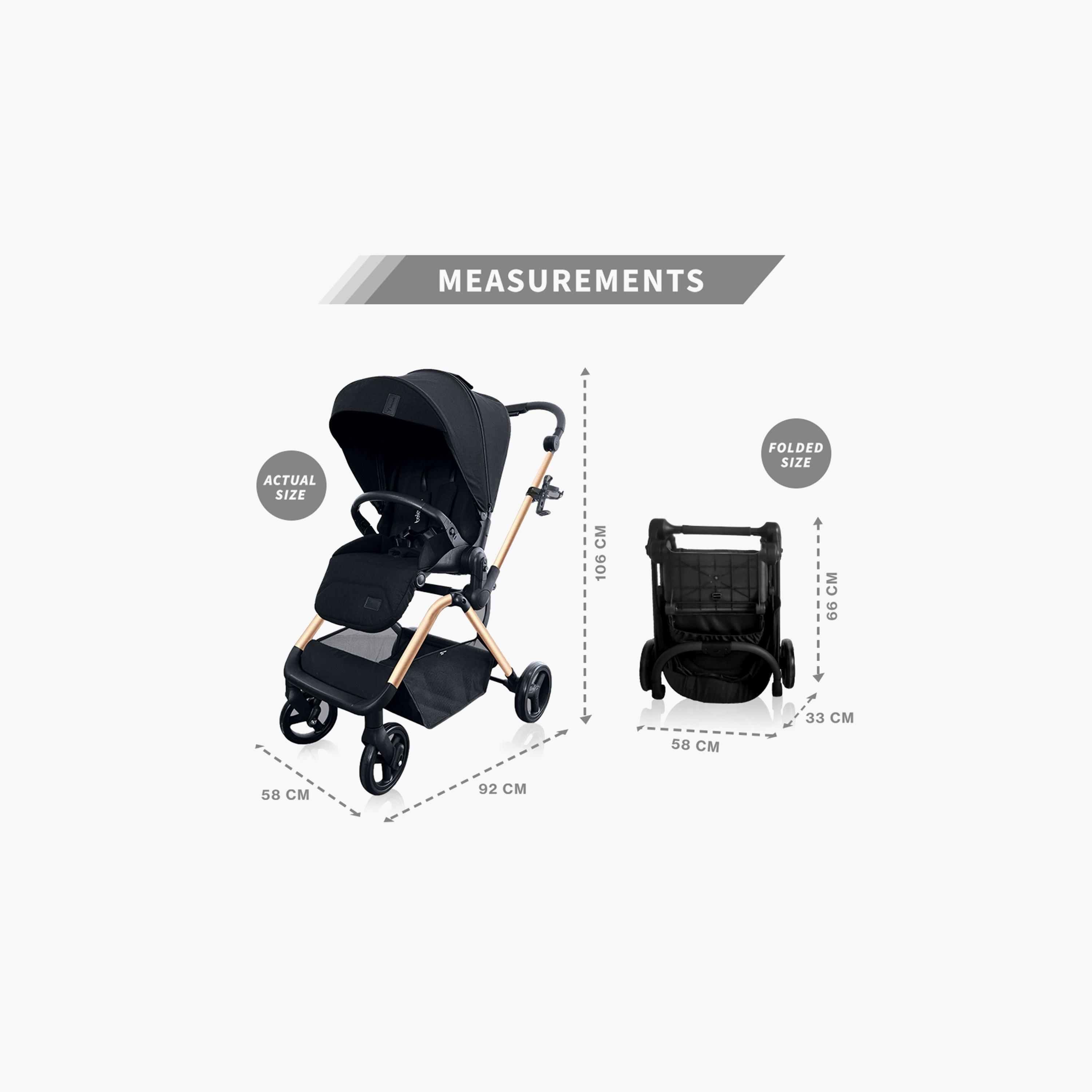 عربة الأطفال للسفر ذات الوجهين من تيكنوم - ذهبي-baby-gear-strollersandprams-strollers-image-11