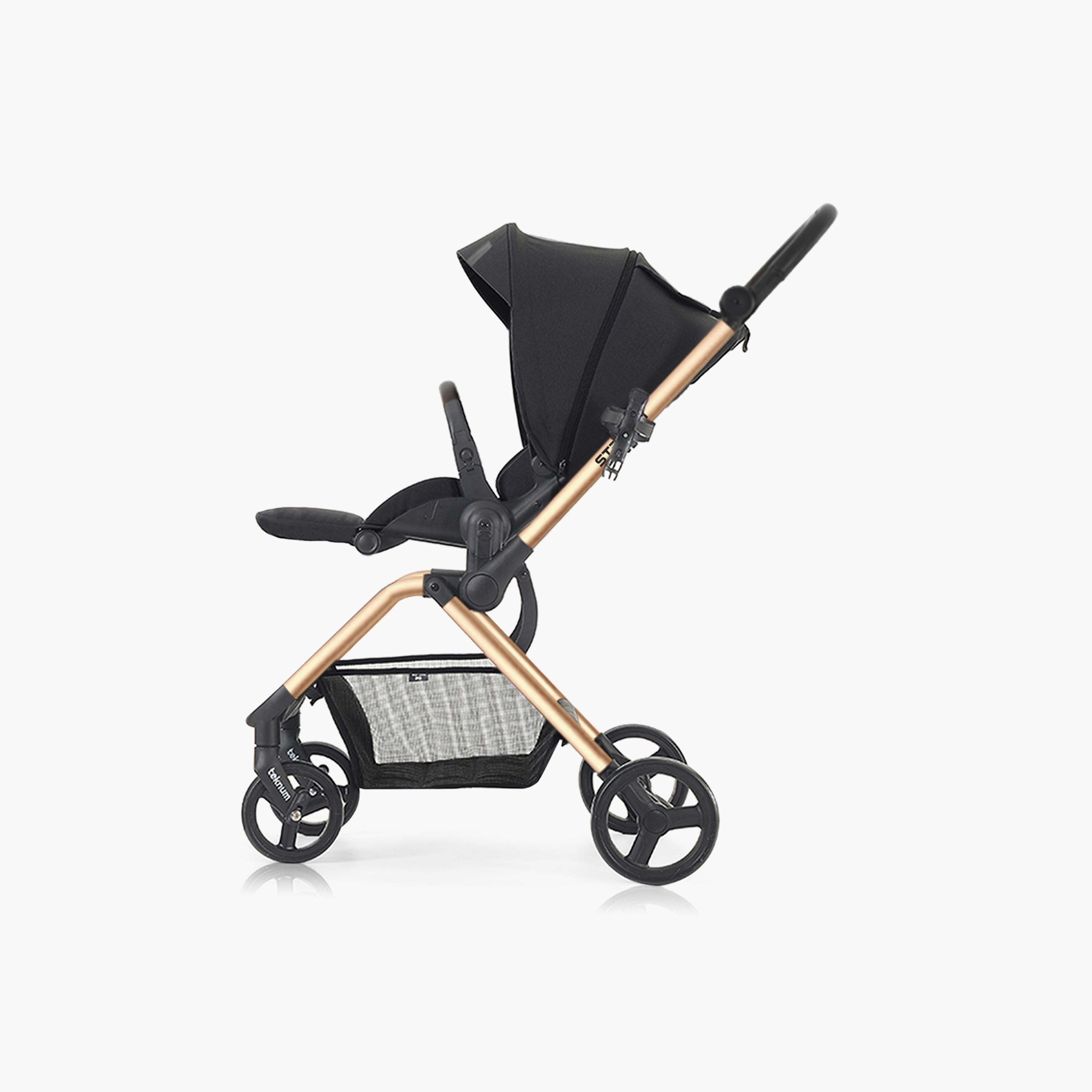 عربة الأطفال للسفر ذات الوجهين من تيكنوم - ذهبي-baby-gear-strollersandprams-strollers-image-2