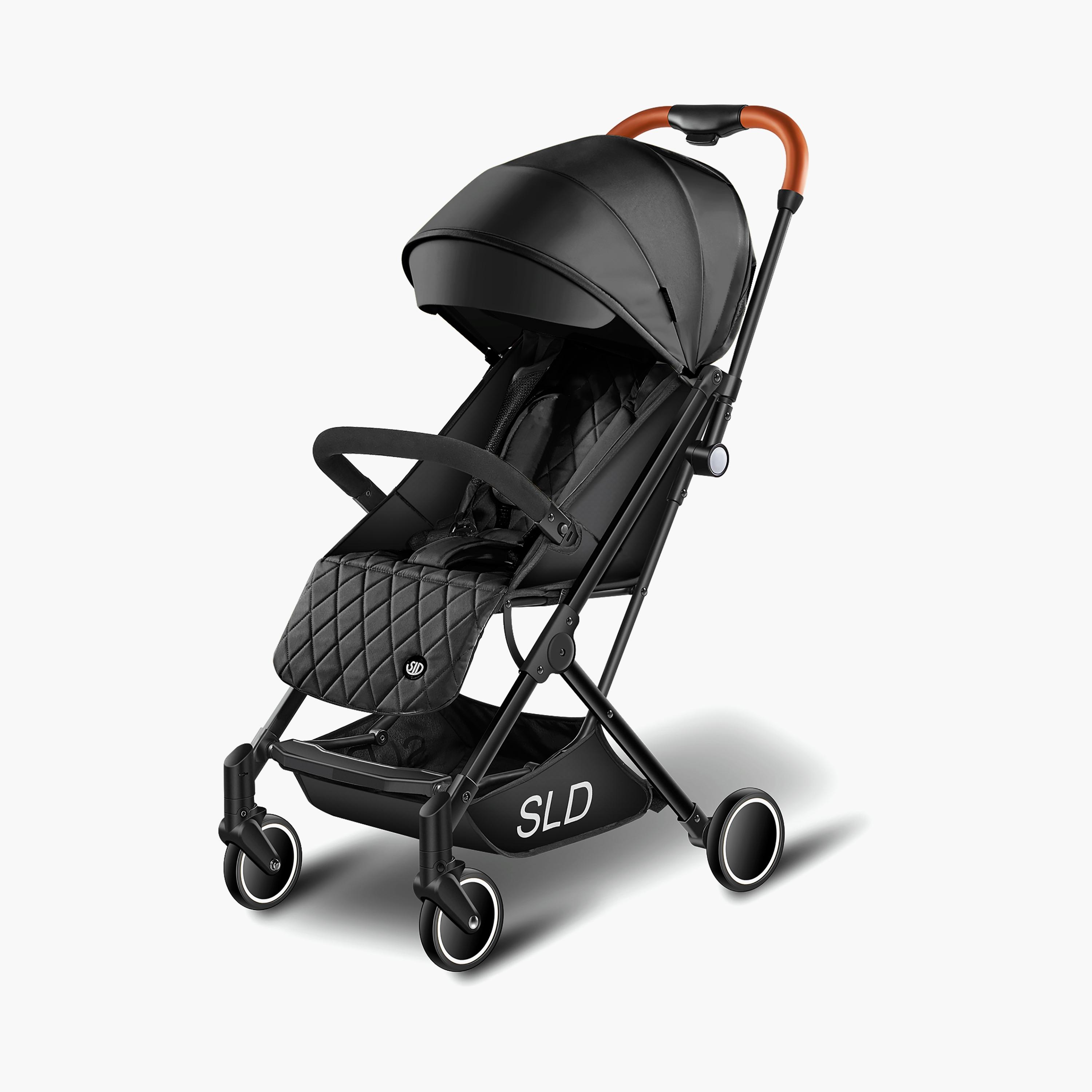 Teknum Travel Lite Stroller with Carry Bag & Hooks - Black-baby-gear-strollersandprams-strollers-image-1