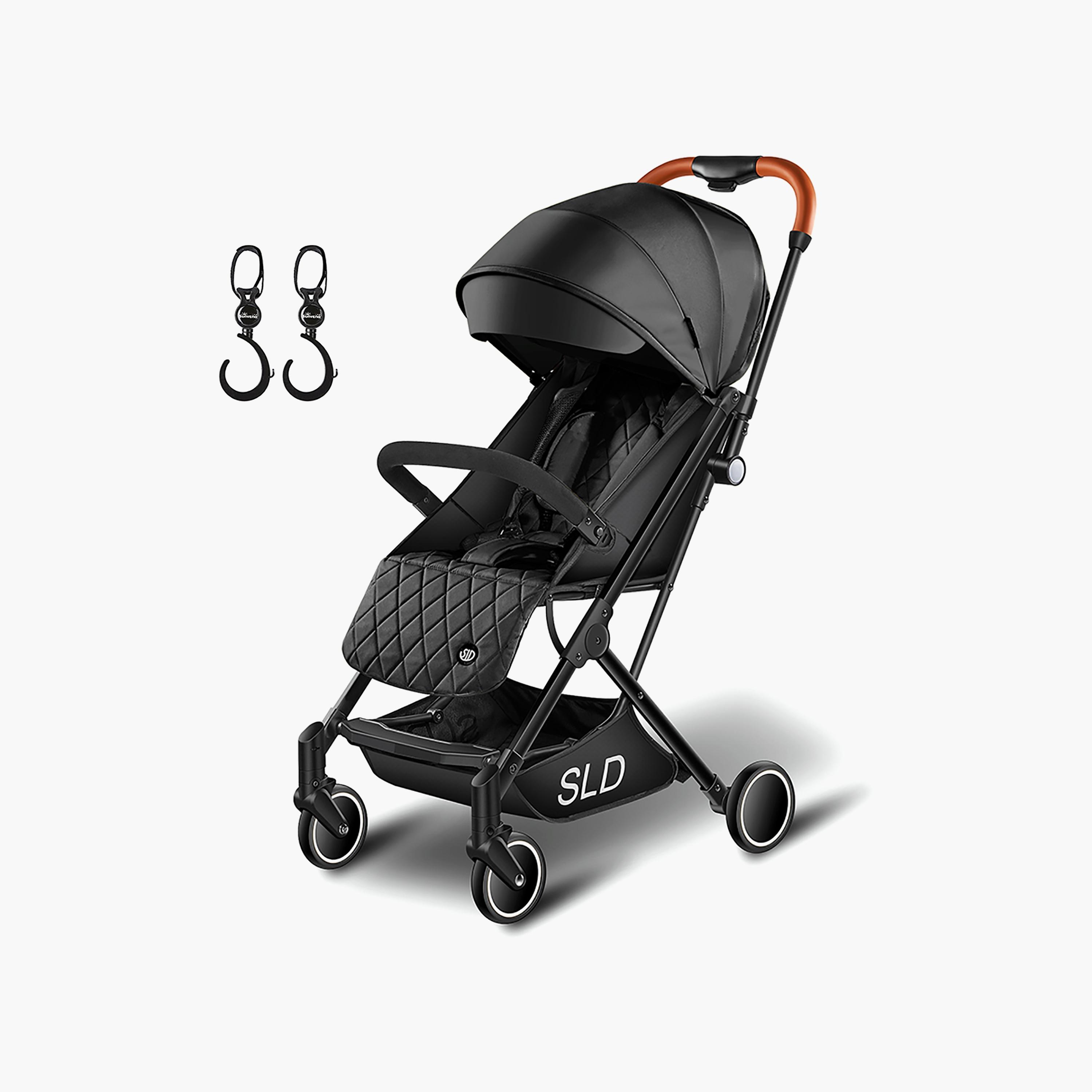 Teknum Travel Lite Stroller with Carry Bag & Hooks - Black-baby-gear-strollersandprams-strollers-image-5