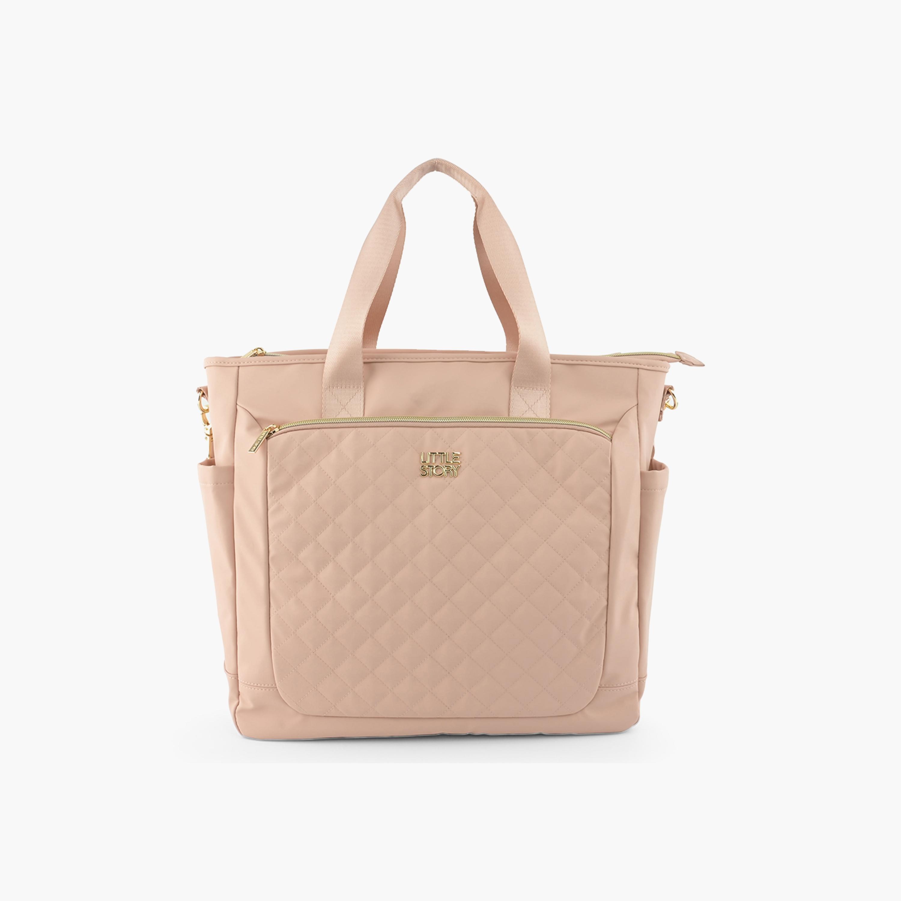 Little Story Diaper Shoulder Bag - Pink-baby-diapering-diaperbags-image-1
