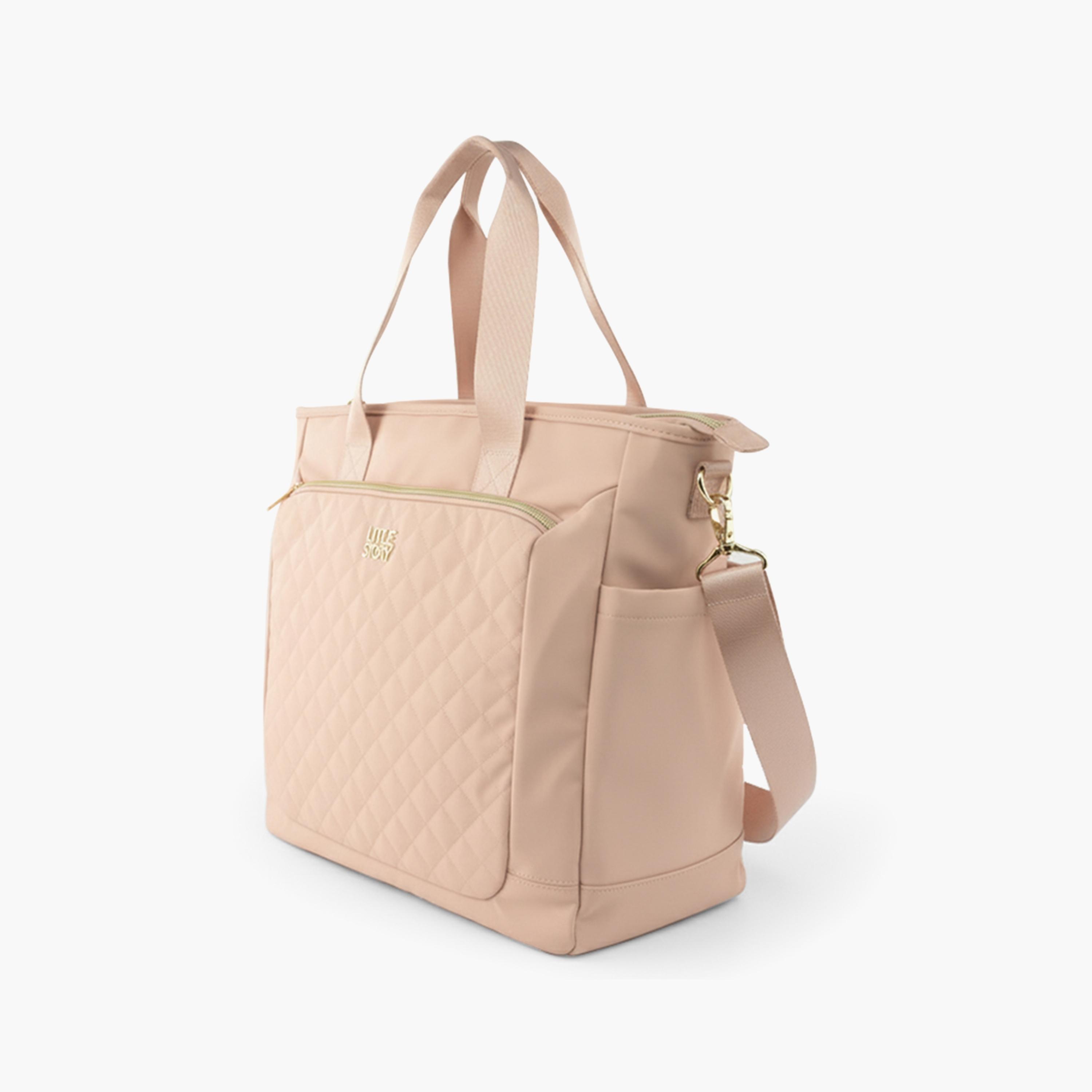 Little Story Diaper Shoulder Bag - Pink-baby-diapering-diaperbags-image-2
