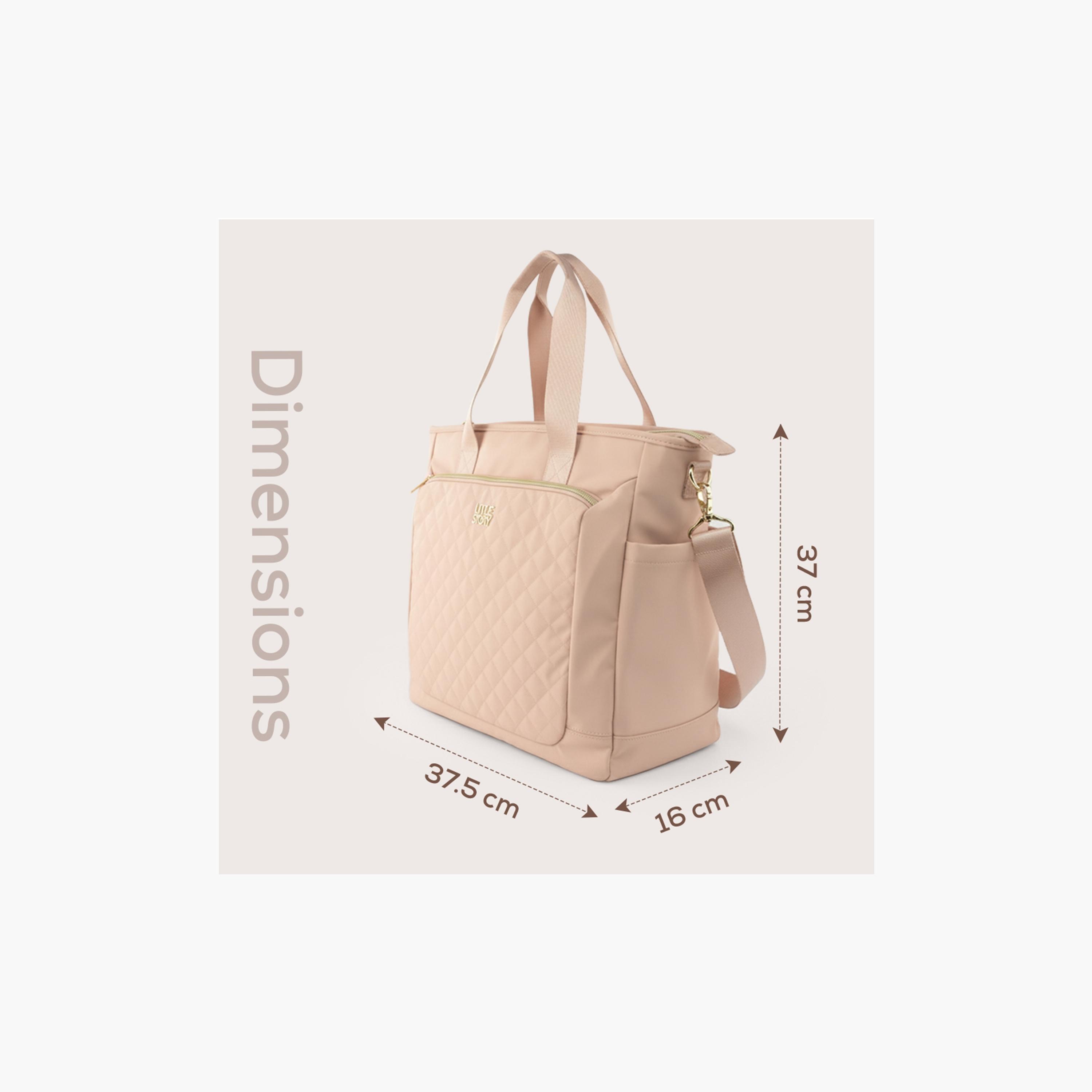 Little Story Diaper Shoulder Bag - Pink-baby-diapering-diaperbags-image-7