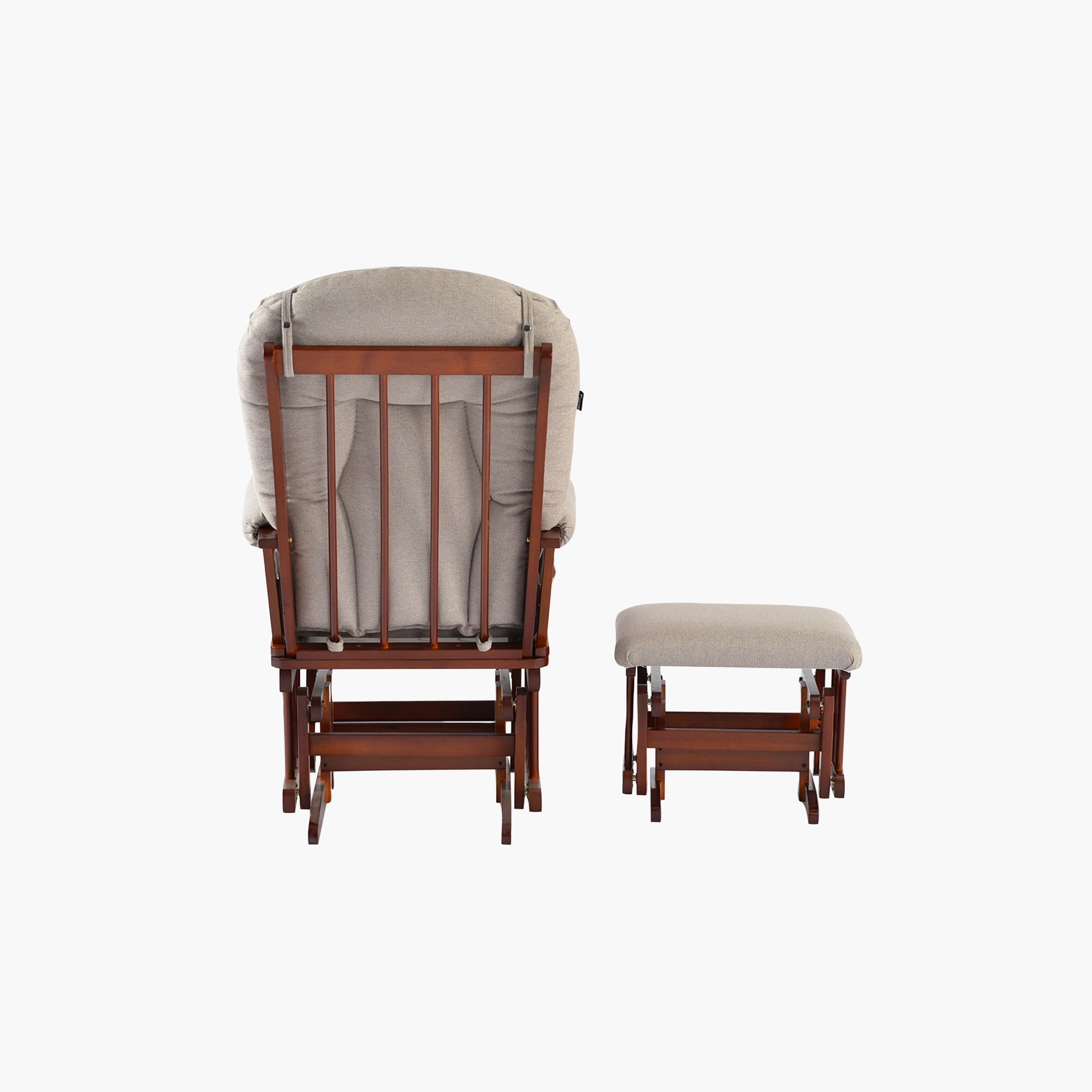 Teknum Deluxe Gliding Chair with Ottoman Set - Beige-baby-nursery-furniture-rockingchairs-image-16