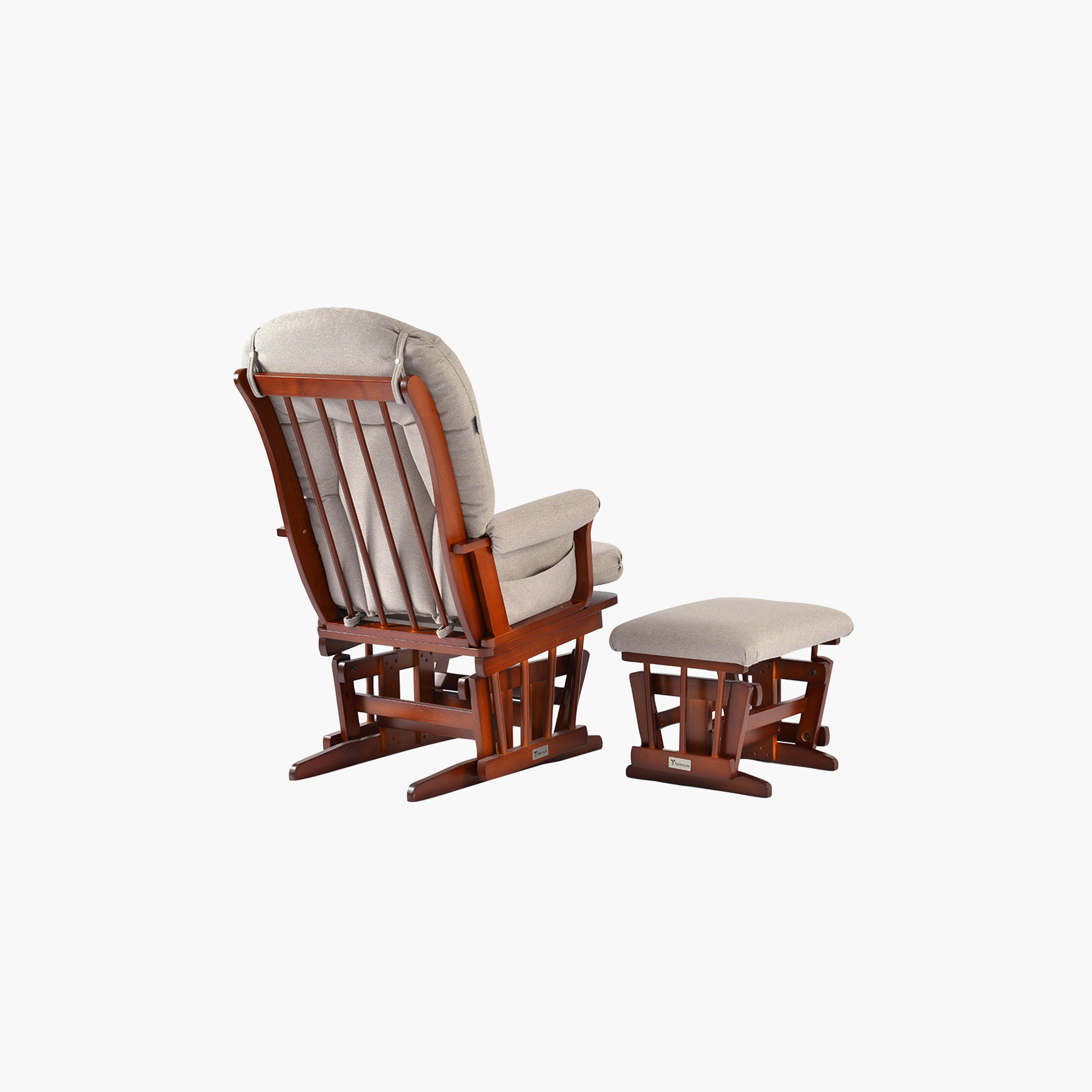 Teknum Deluxe Gliding Chair with Ottoman Set - Beige-baby-nursery-furniture-rockingchairs-image-19