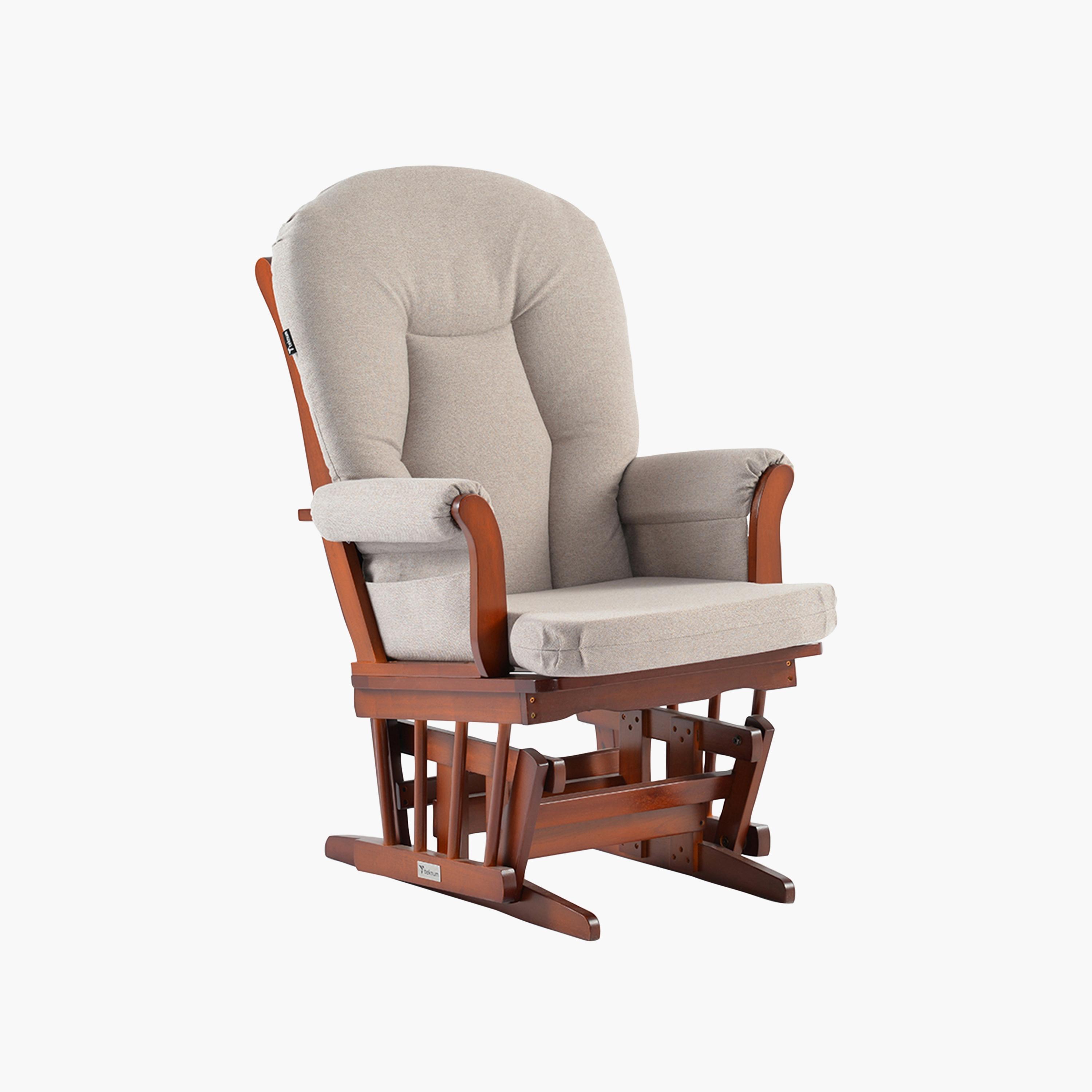 Teknum Deluxe Gliding Chair with Ottoman Set - Beige-baby-nursery-furniture-rockingchairs-image-2