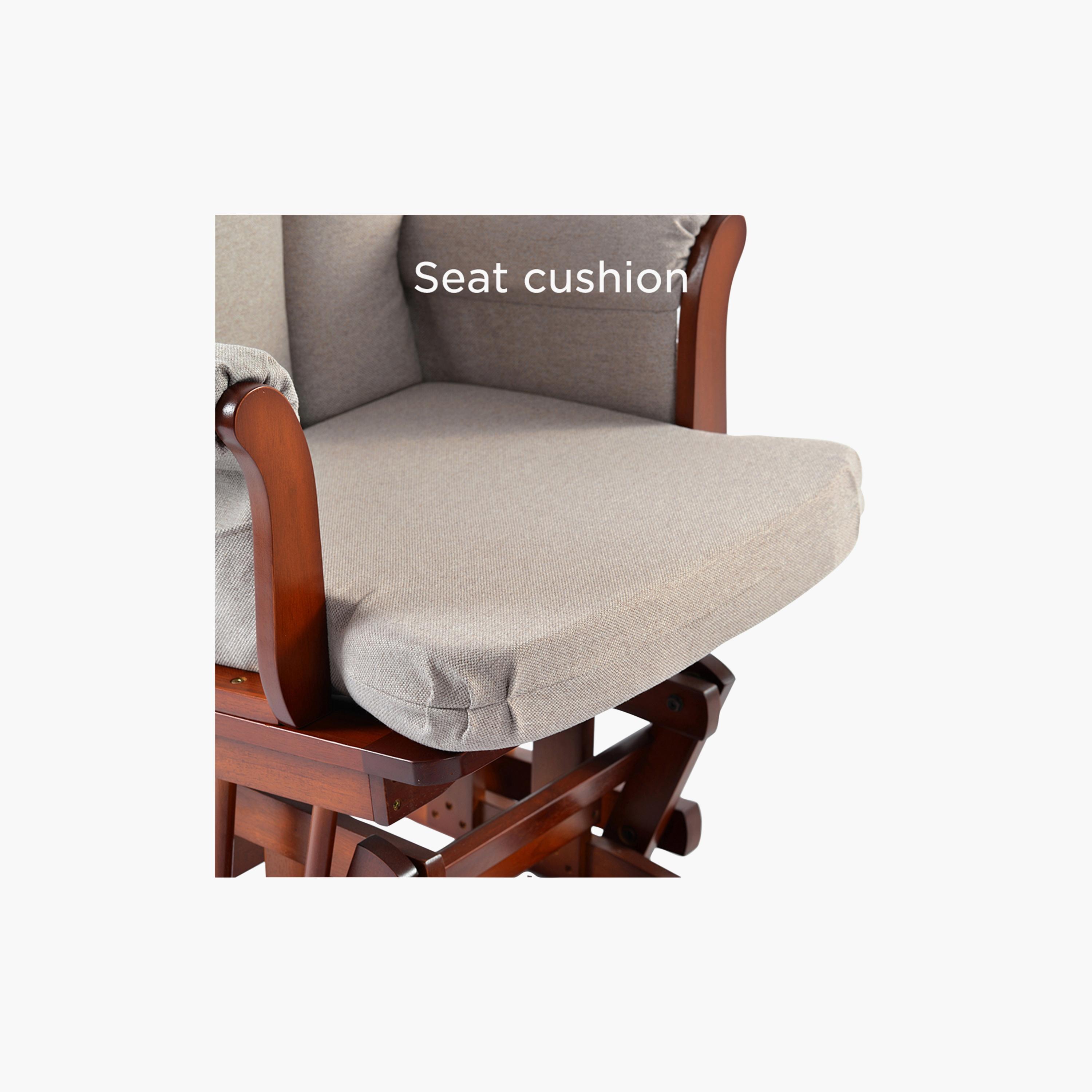 Teknum Deluxe Gliding Chair with Ottoman Set - Beige-baby-nursery-furniture-rockingchairs-image-20