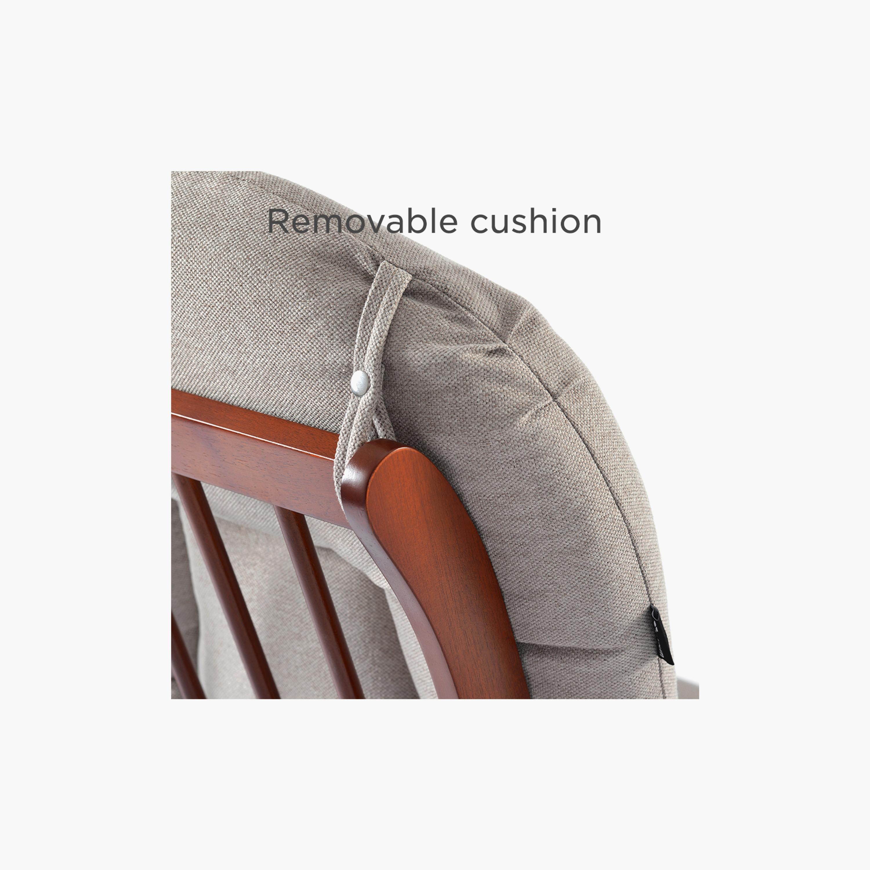 Teknum Deluxe Gliding Chair with Ottoman Set - Beige-baby-nursery-furniture-rockingchairs-image-4