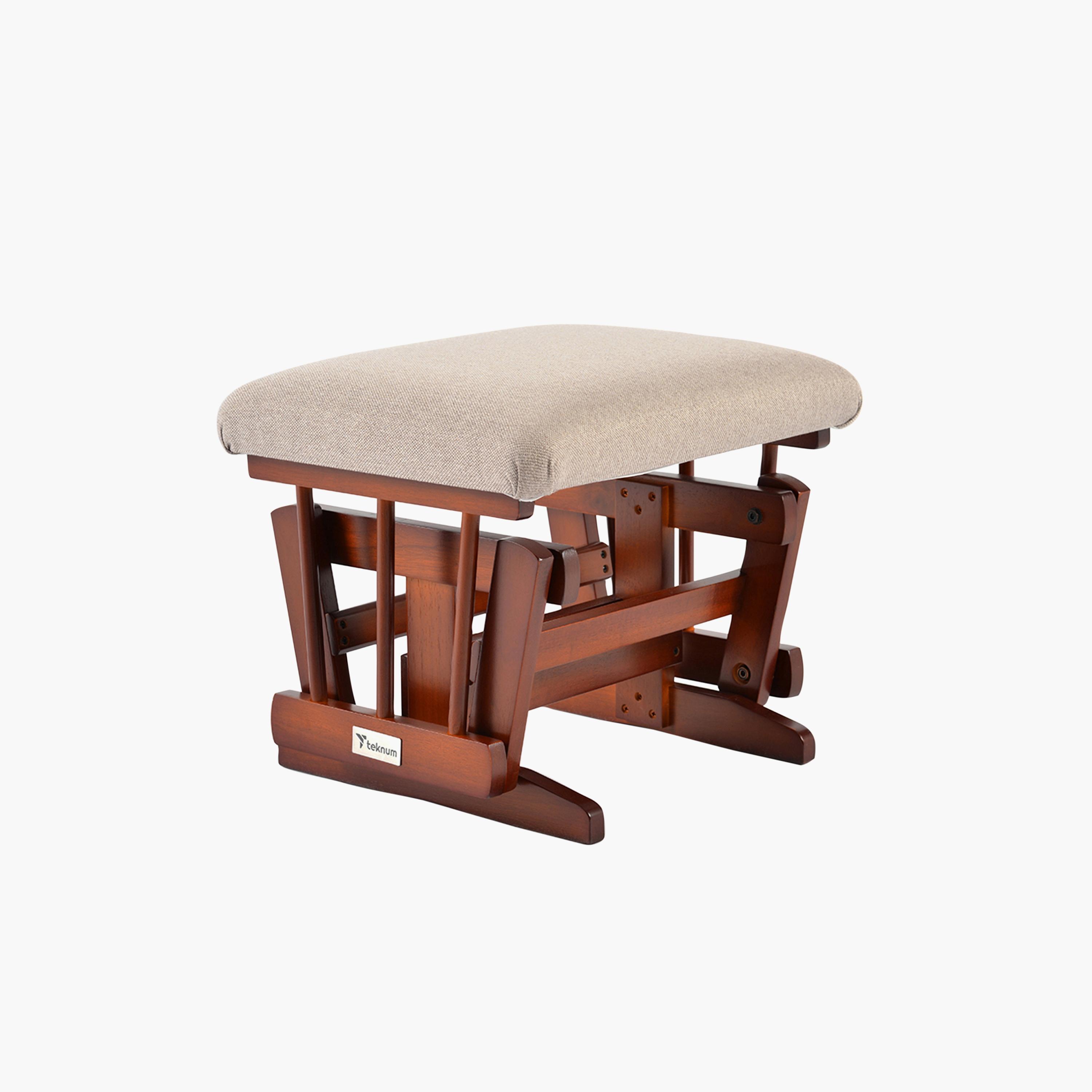 Teknum Deluxe Gliding Chair with Ottoman Set - Beige-baby-nursery-furniture-rockingchairs-image-9