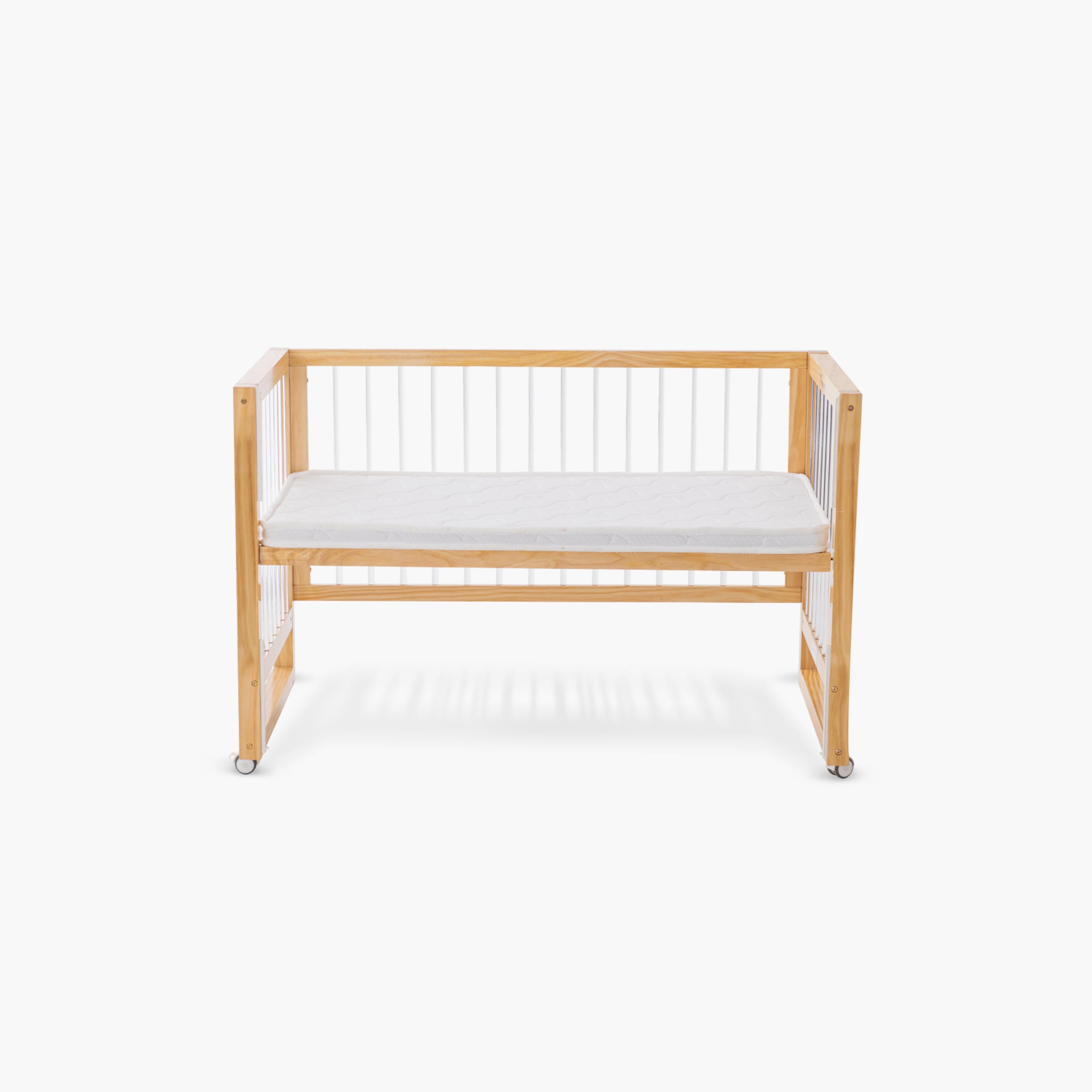 Teknum Prism 4-in-1 Acrylic Convertible Crib & Mattress-baby-nursery-furniture-cribsandbeds-babycribs-image-1