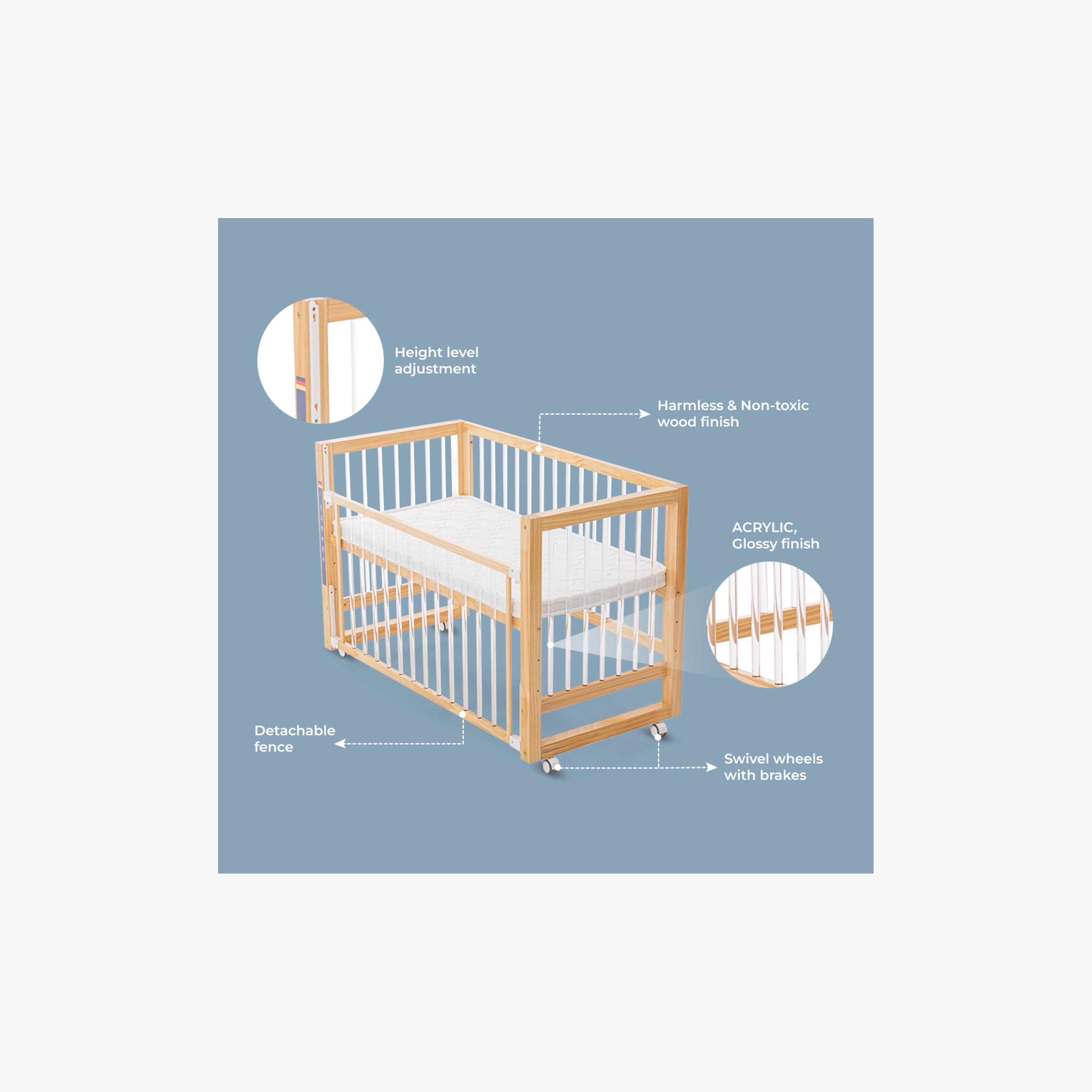 Teknum Prism 4-in-1 Acrylic Convertible Crib & Mattress-baby-nursery-furniture-cribsandbeds-babycribs-image-11