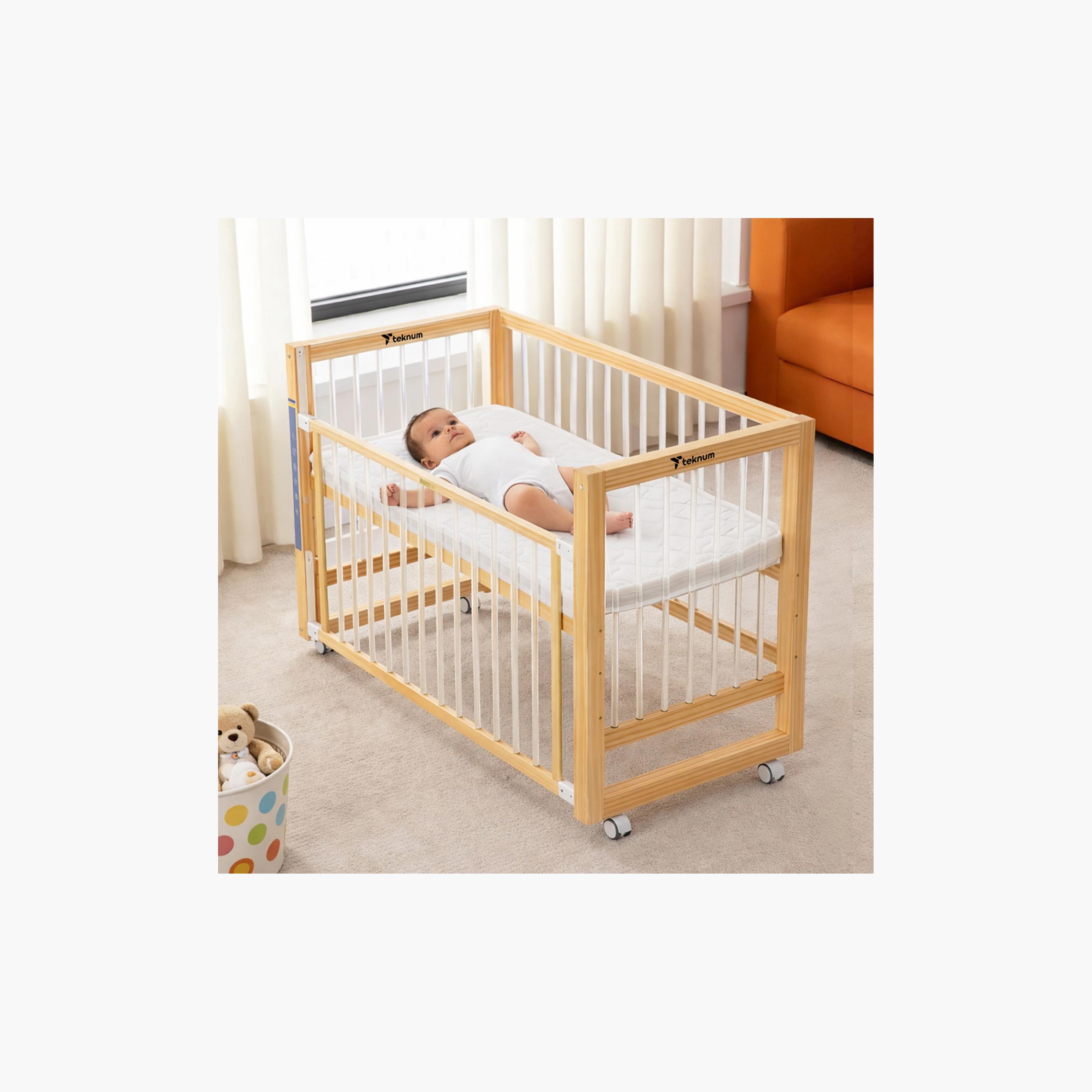Teknum Prism 4-in-1 Acrylic Convertible Crib & Mattress-baby-nursery-furniture-cribsandbeds-babycribs-image-13